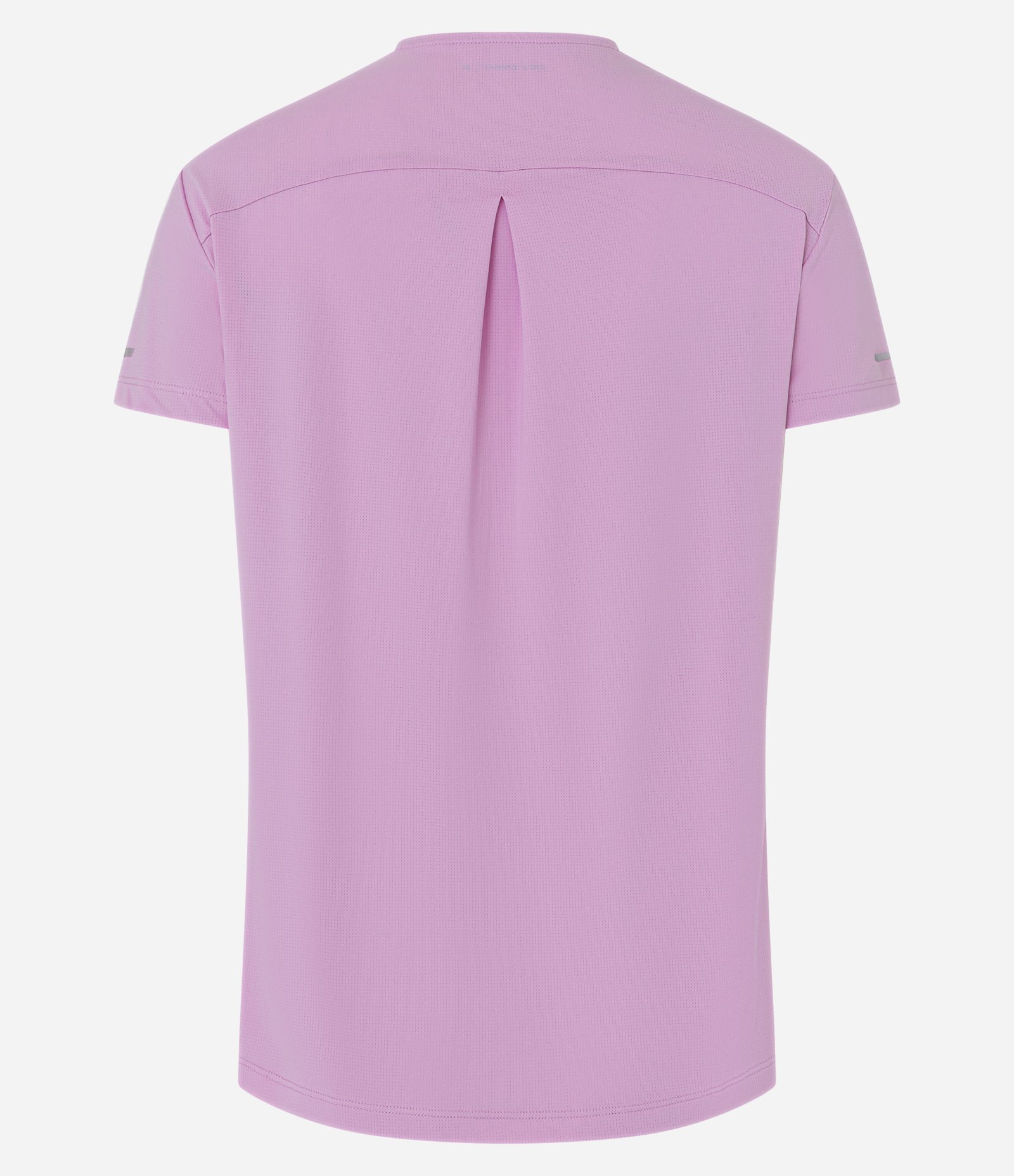 Camiseta Esportiva Regular Texturizada com Detalhe Refletivo Lilás 8