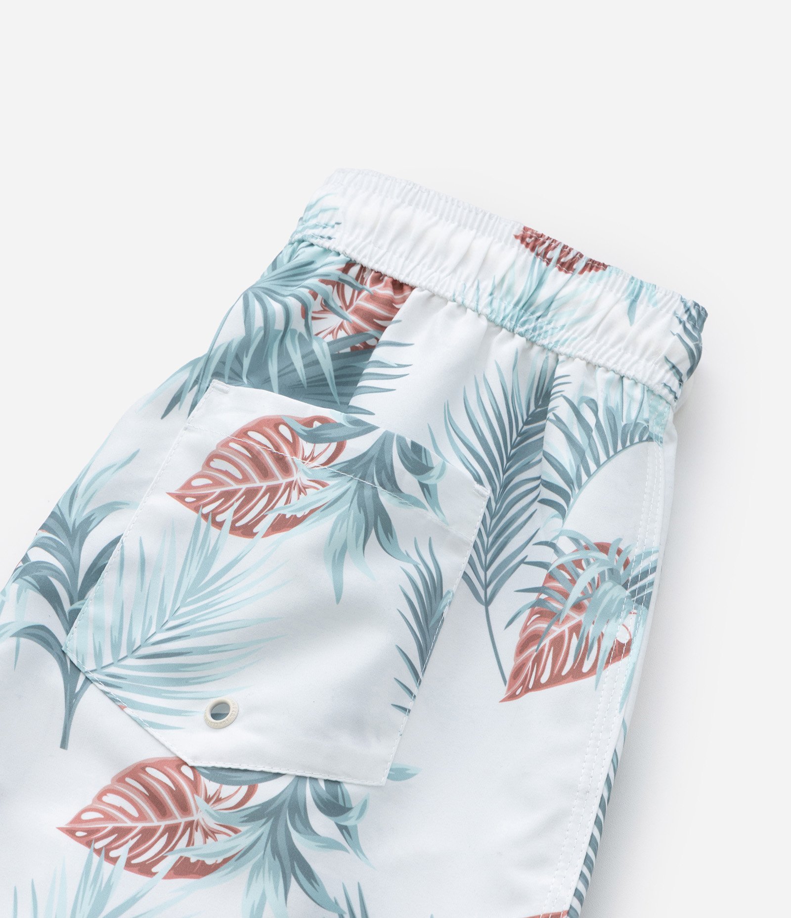 Bermuda Infantil com Estampa de Folhagem - Tam 5 a 14 Anos Branco 4