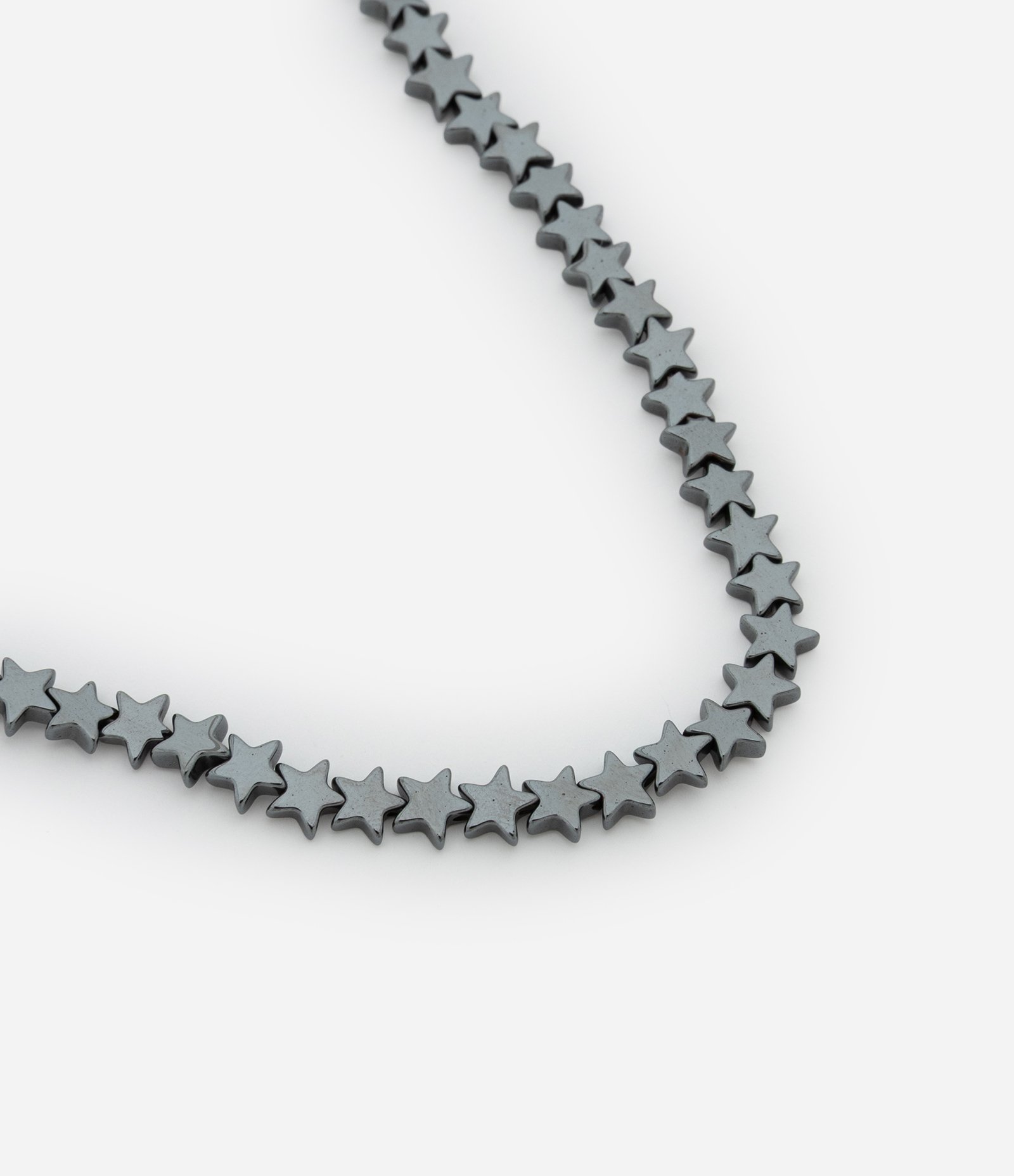 Colar de Estrelinhas em Mix de Materiais Prata 2