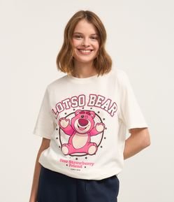Camiseta T-shirt em Algodão com Estampa Urso Lotso Toy Story