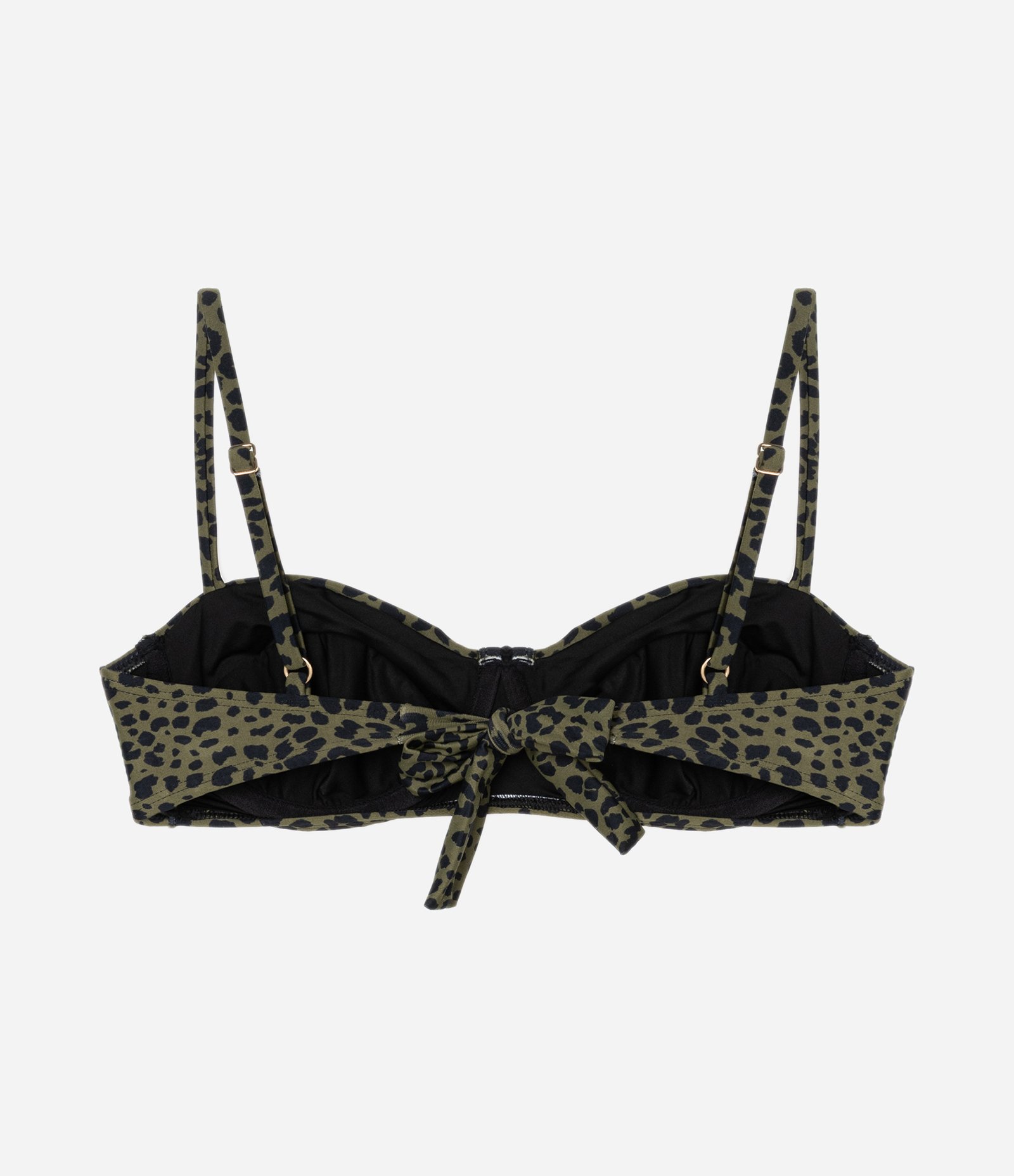 Biquíni Top Meia Taça em Microfibra com Estampa Onça Verde 7