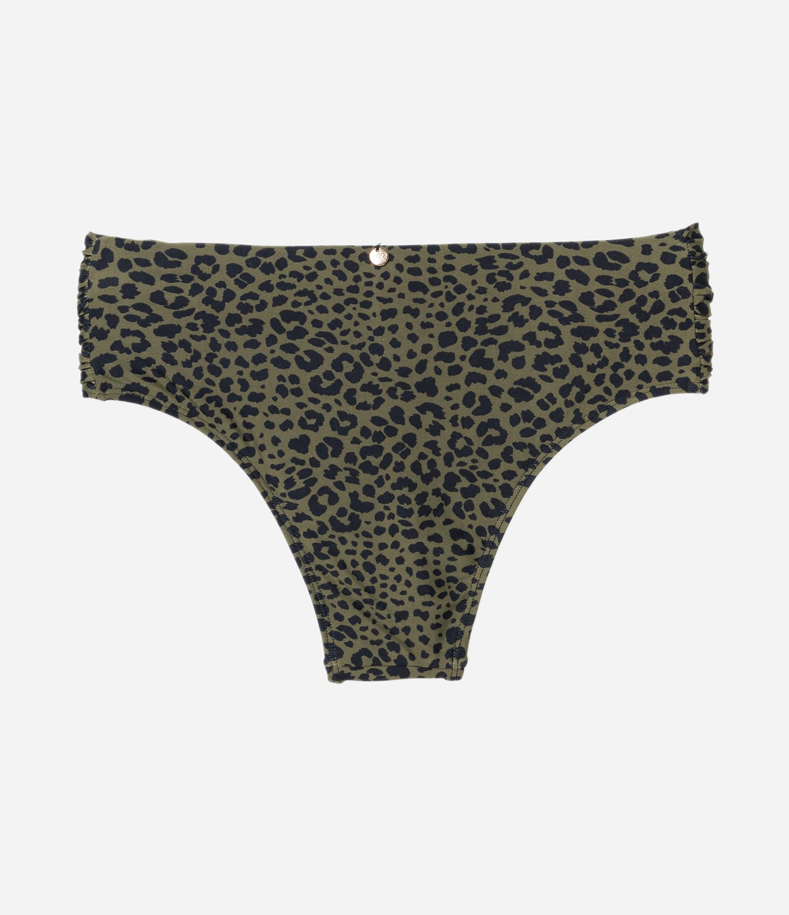 Biquíni Calcinha Sunkini Animal Print com Lateral Franzida Verde 7