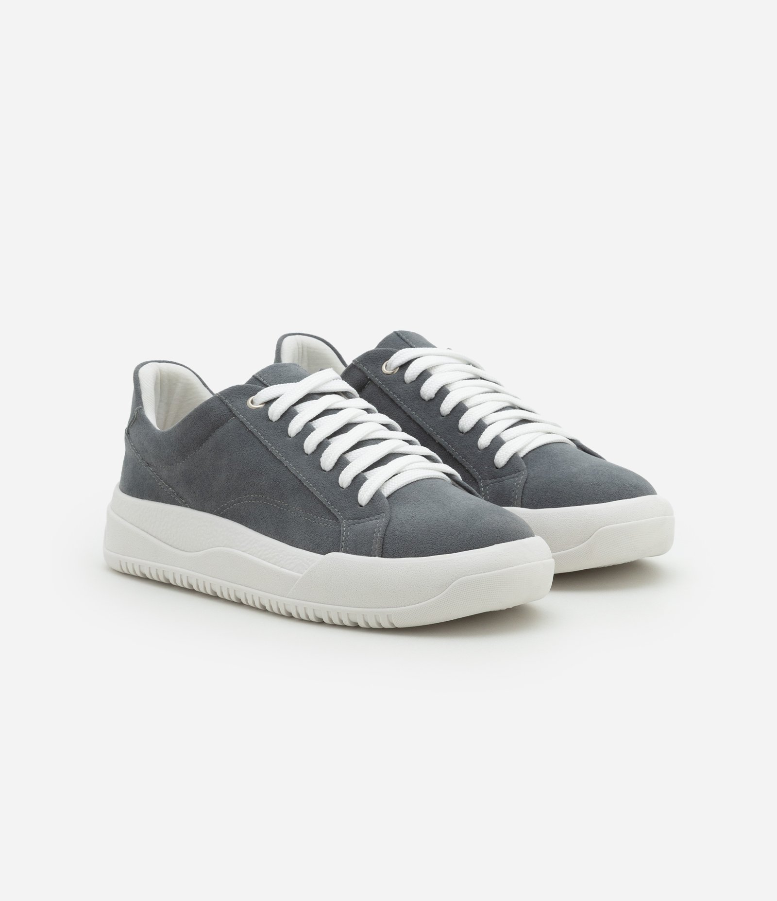 Tênis Casual em PU com Sola Bold Cinza 2