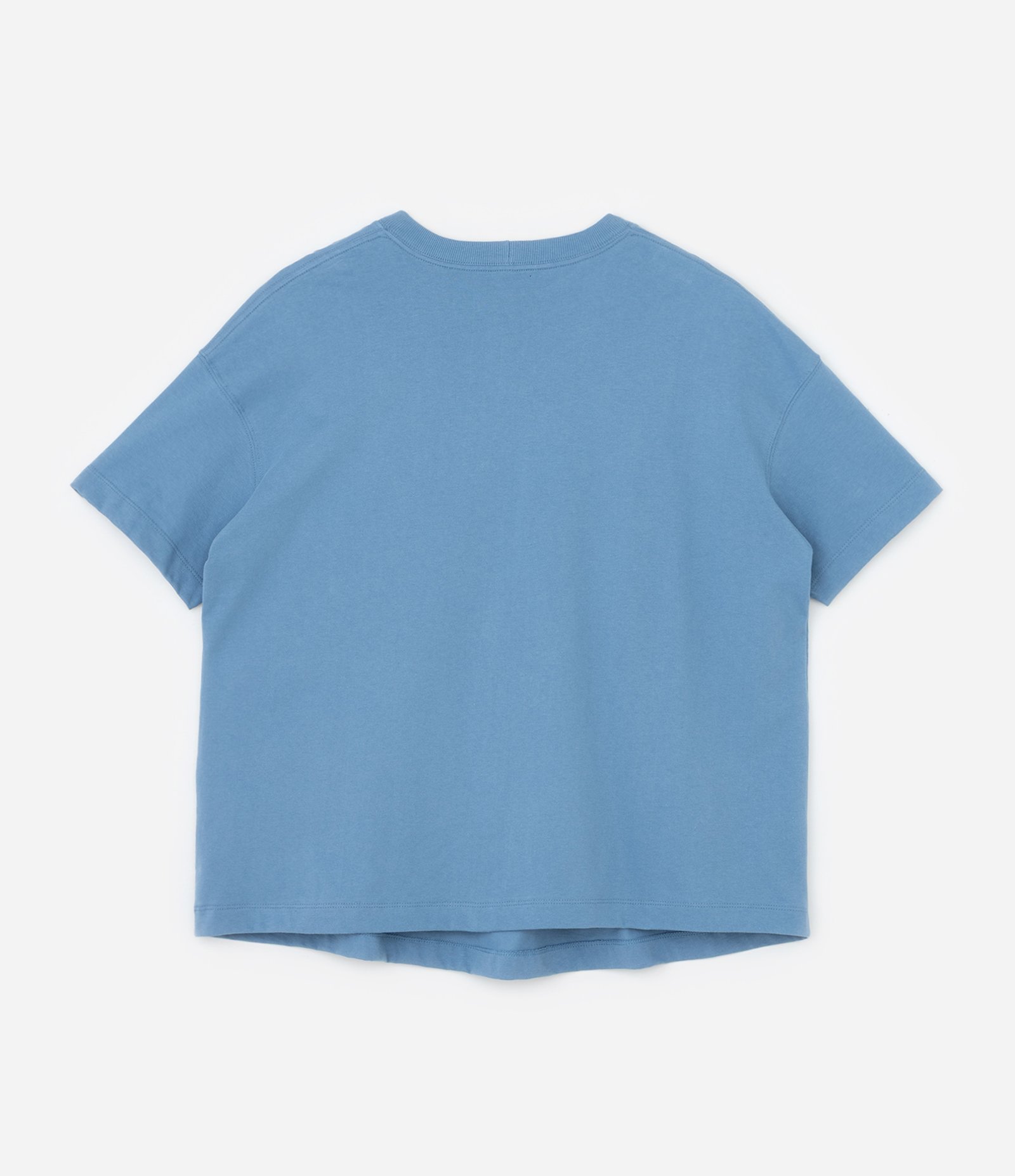 Camiseta em Malhão com Bordado Lovely Curve & Plus Size Azul 5