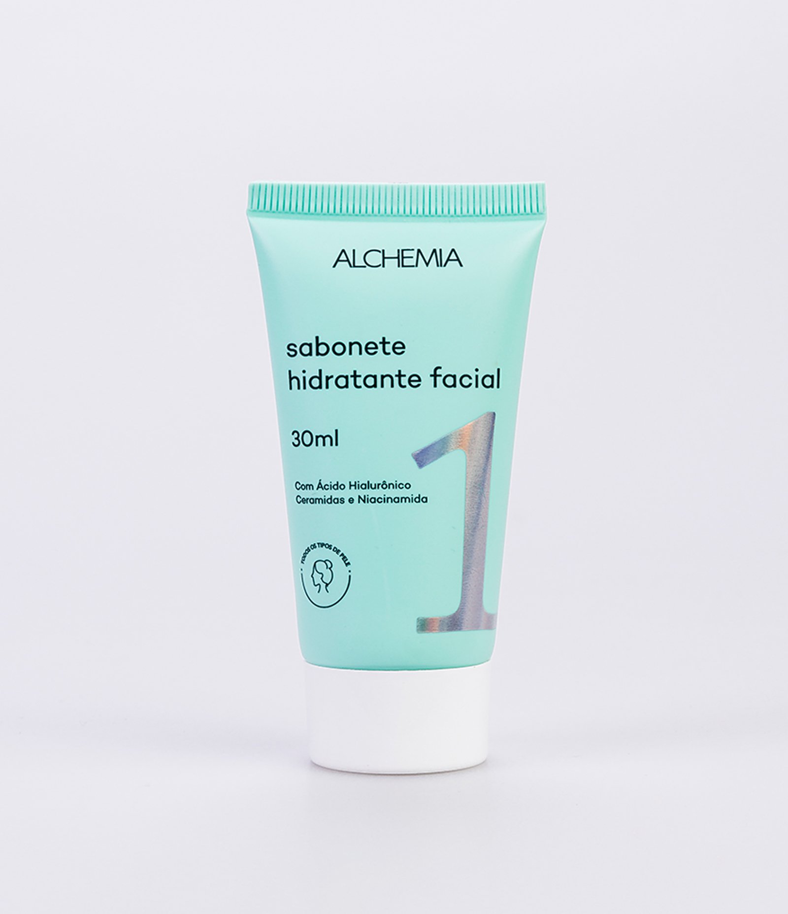 Kit Skincare com Nécessaire Envelope+ Sabonete Liquido + Sérum Facial + Hidratante Facial Alchemia KIT 6