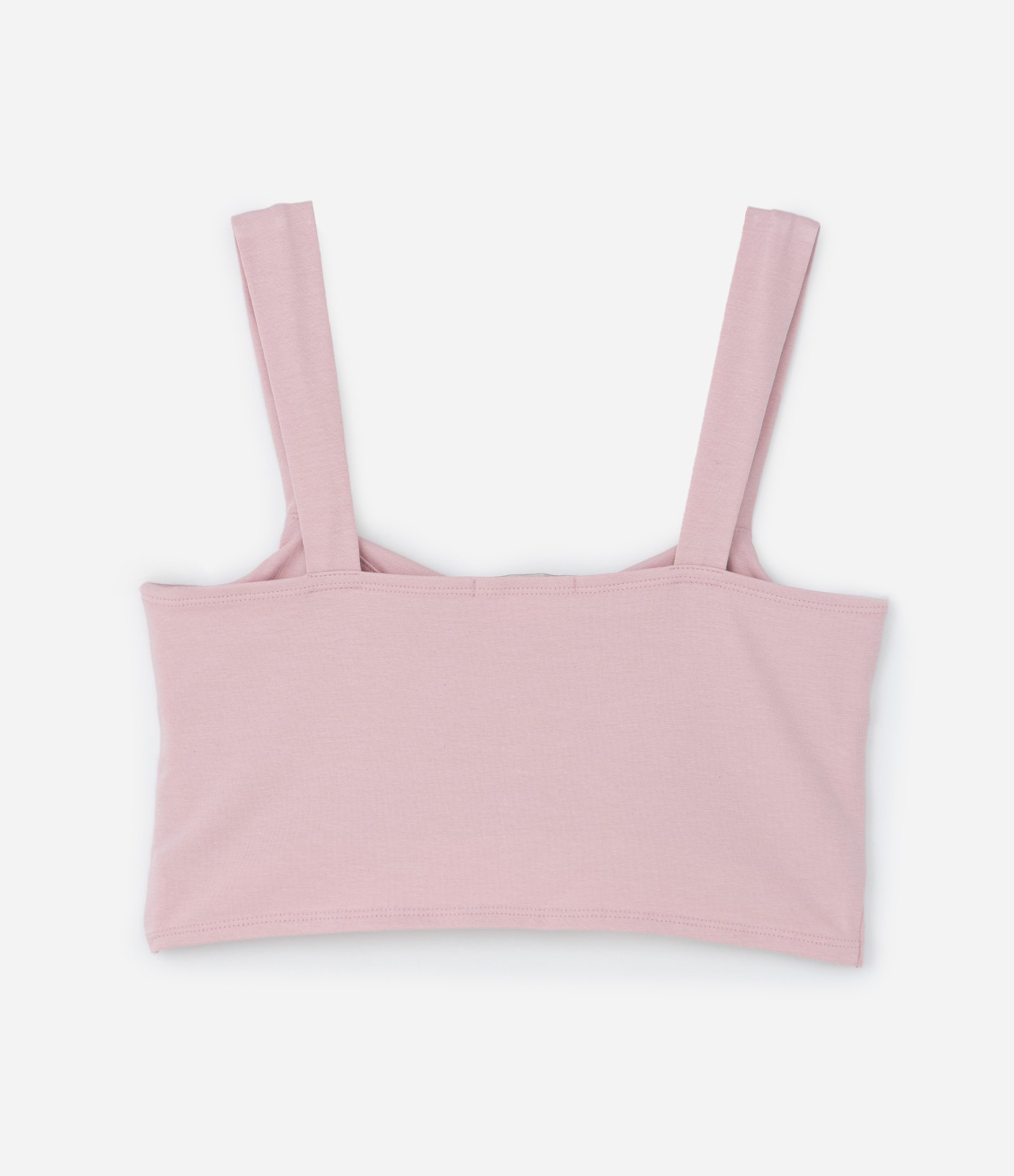 Blusa Cropped em Cotton com Franzido Frontal Curve & Plus Size Rosa 6