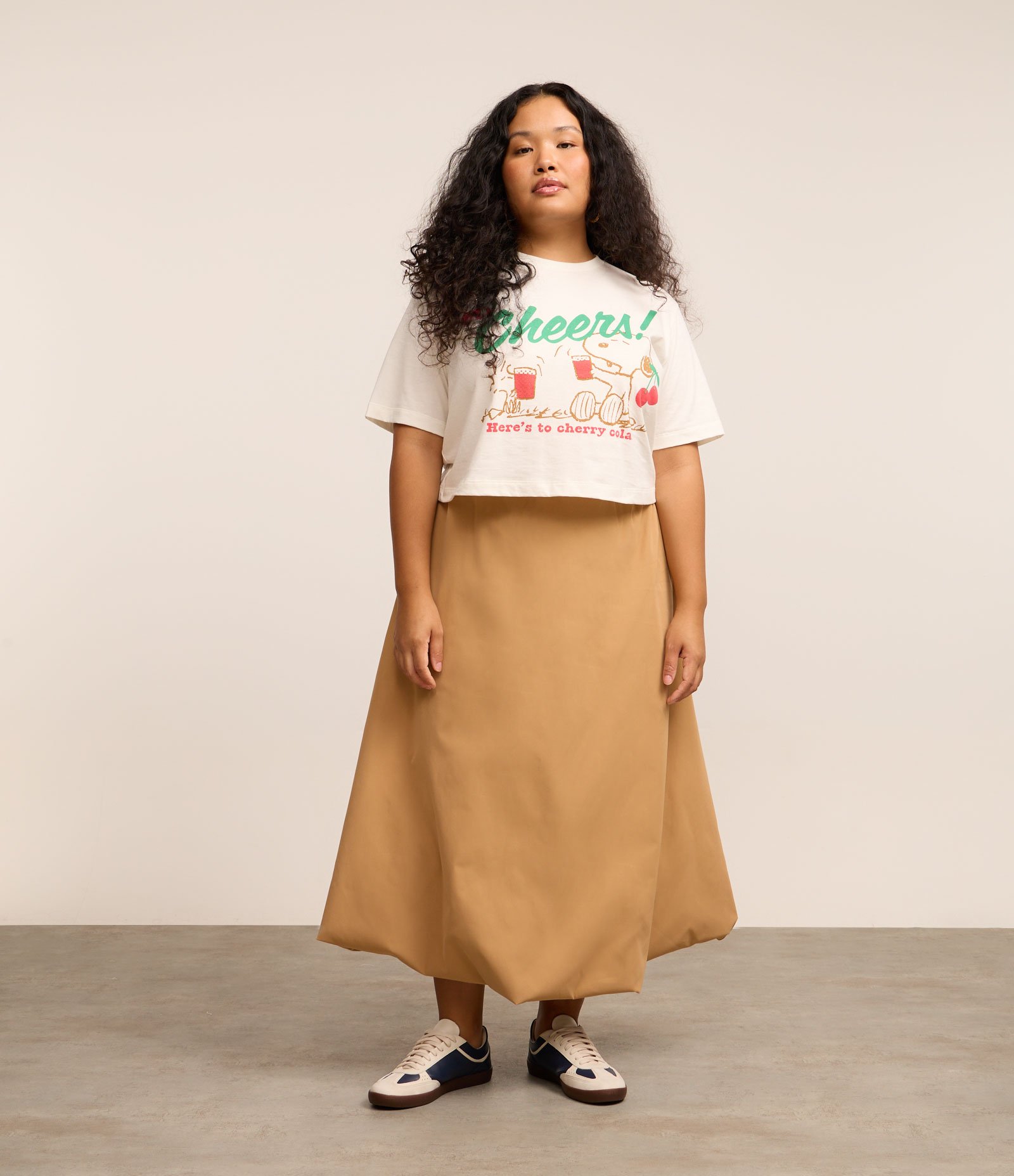 Camiseta Boxy com Estampa do Snoopy Curve & Plus Size Branco 2