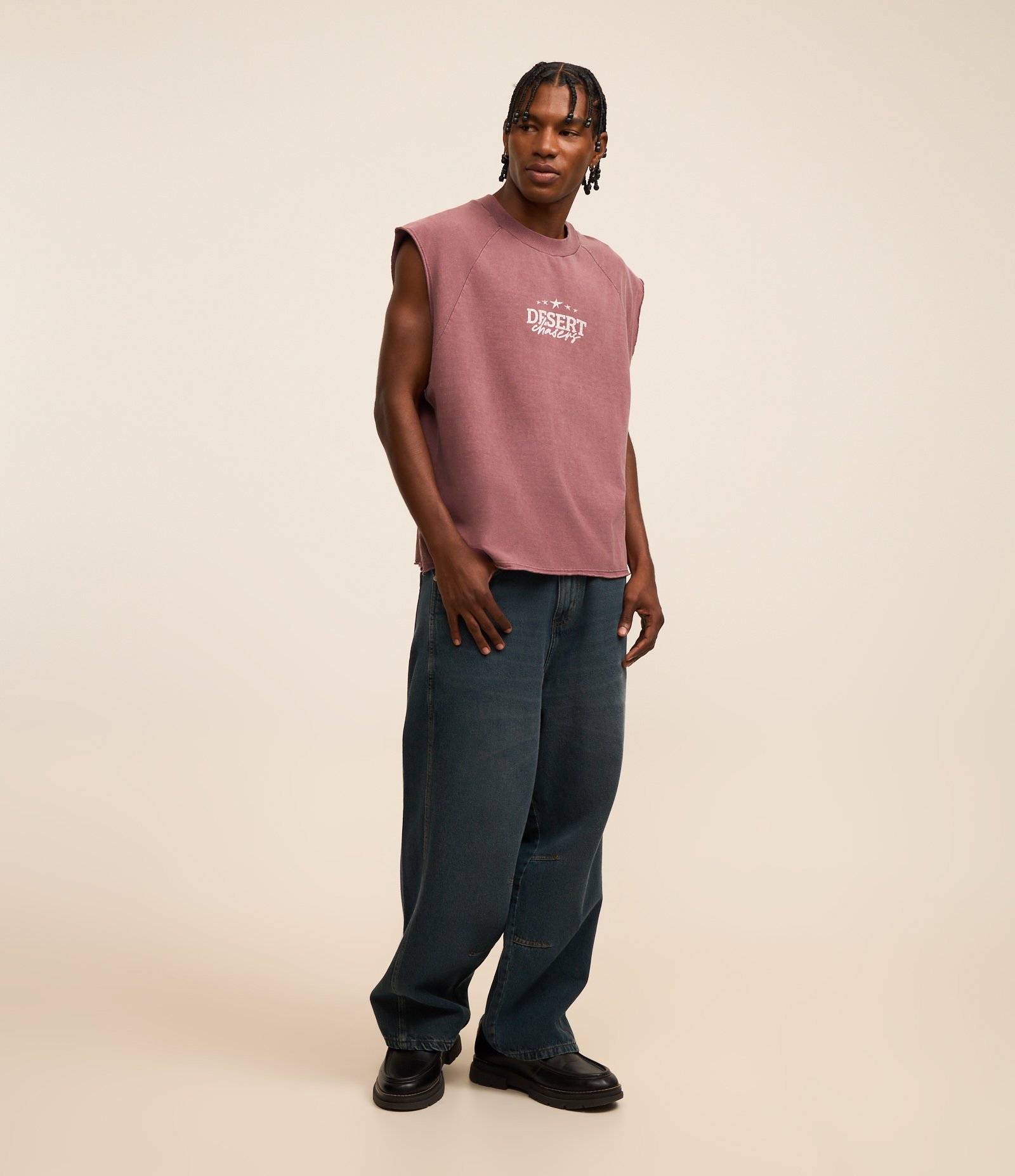 Regata Boxy em Algodão com Barra a Fio e Estampa Lettering Rosa 3