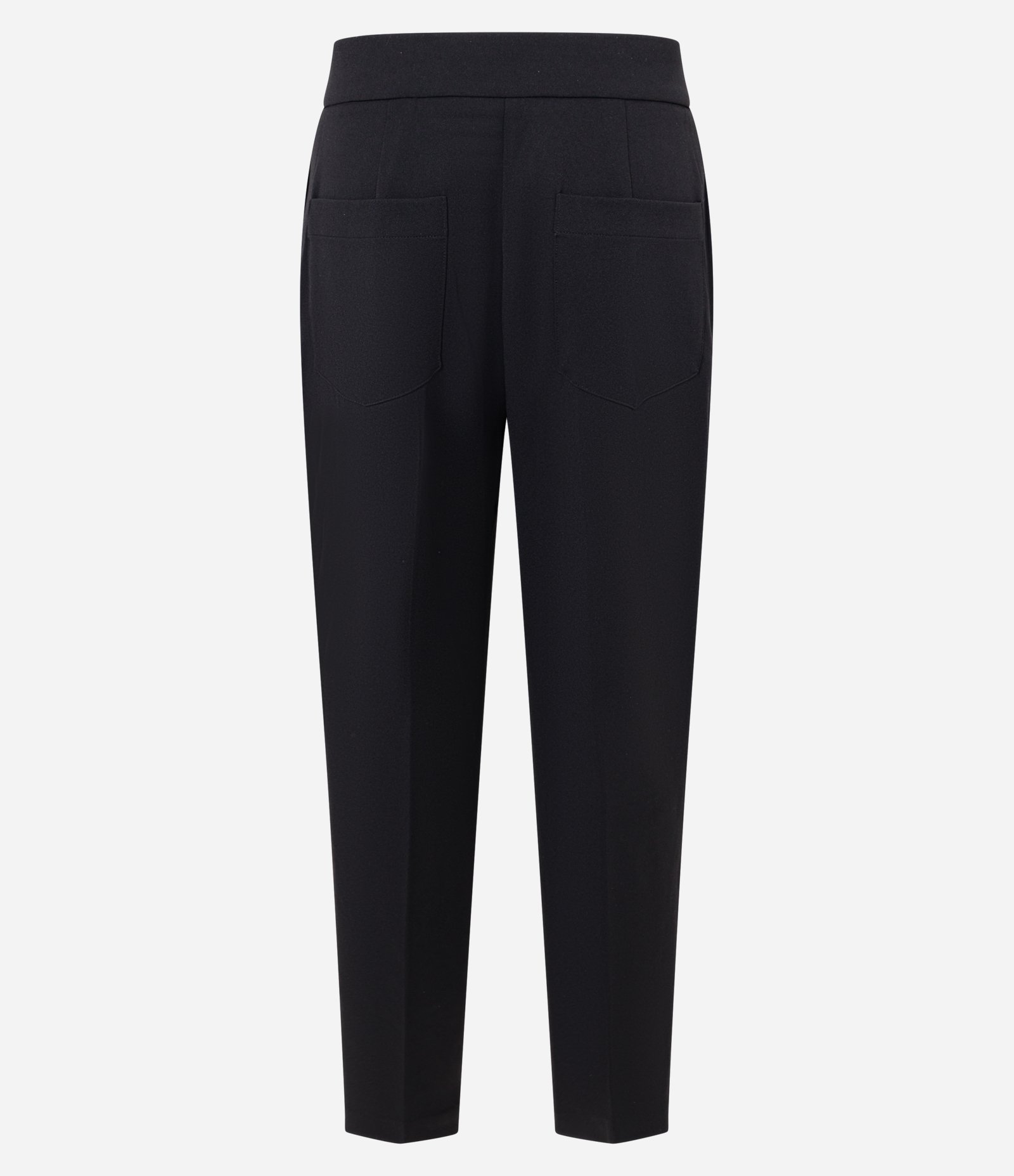 Calça Cenoura Cintura Alta com Botão de Metal Martelado Preto 6