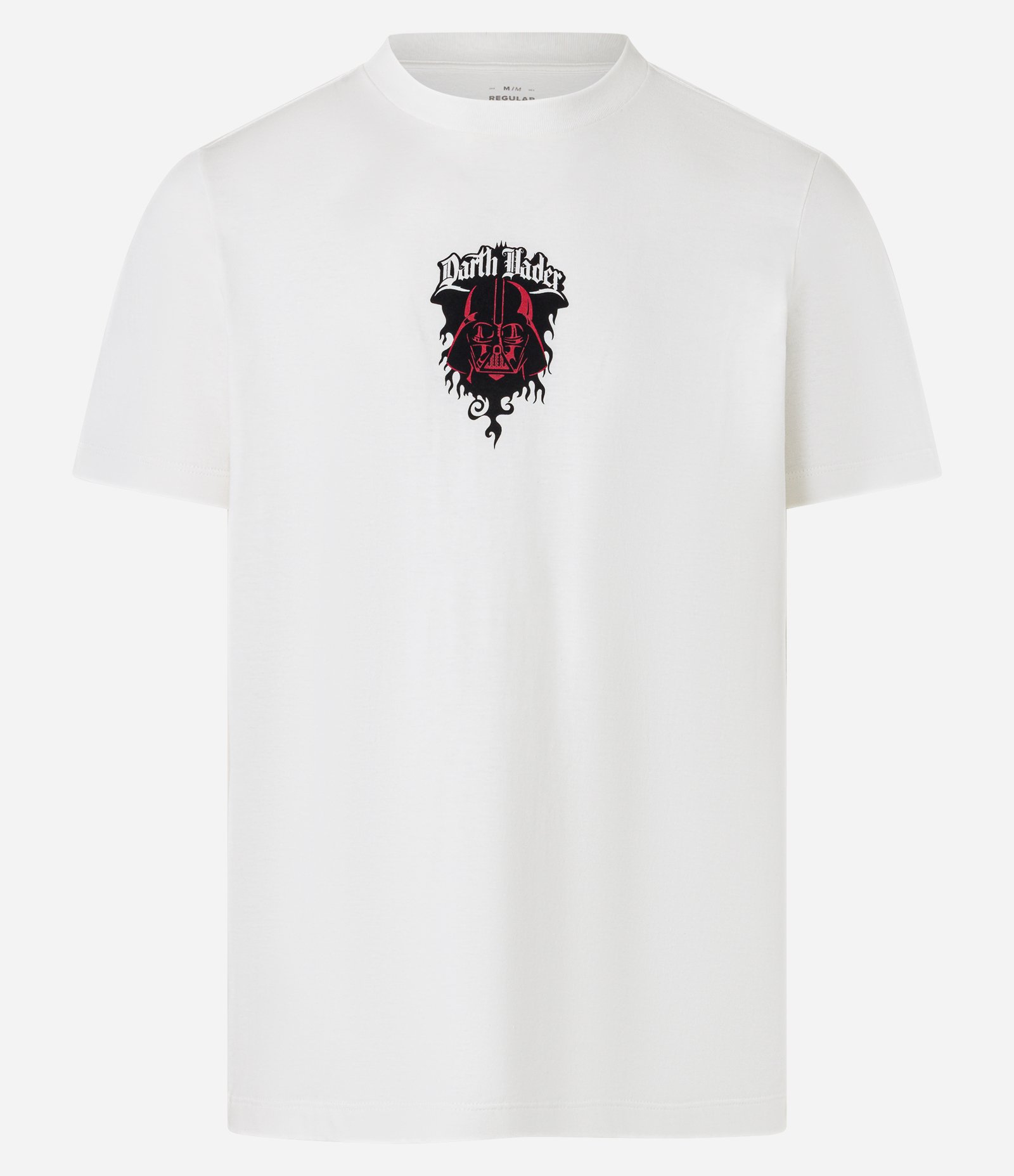Camiseta Regular em Algodão com Estampa Star Wars Dark Side Branco 5