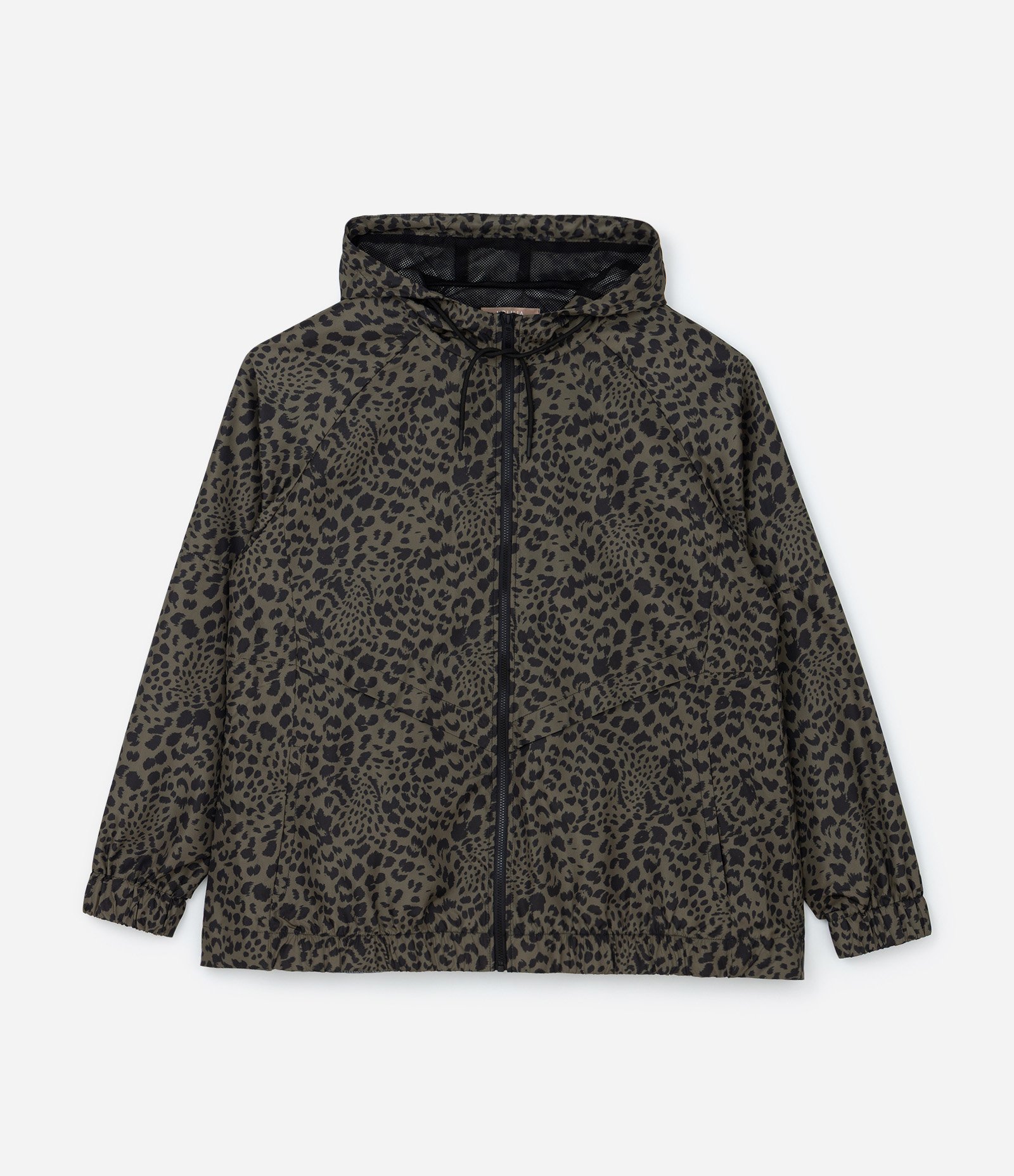 Jaqueta Corta Vento em Tecnologia Dry com Animal Print Curve & Plus Size Verde 5