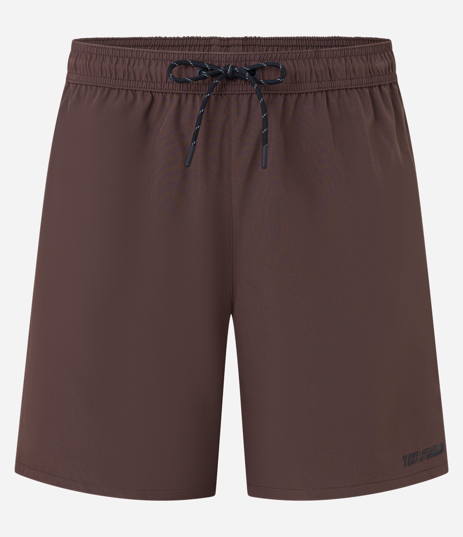 Bermuda Esportiva com Cordão Contrastante e Bolso Marrom 6