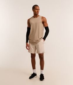 Bermuda Esportiva com Cordão Contrastante e Bolso