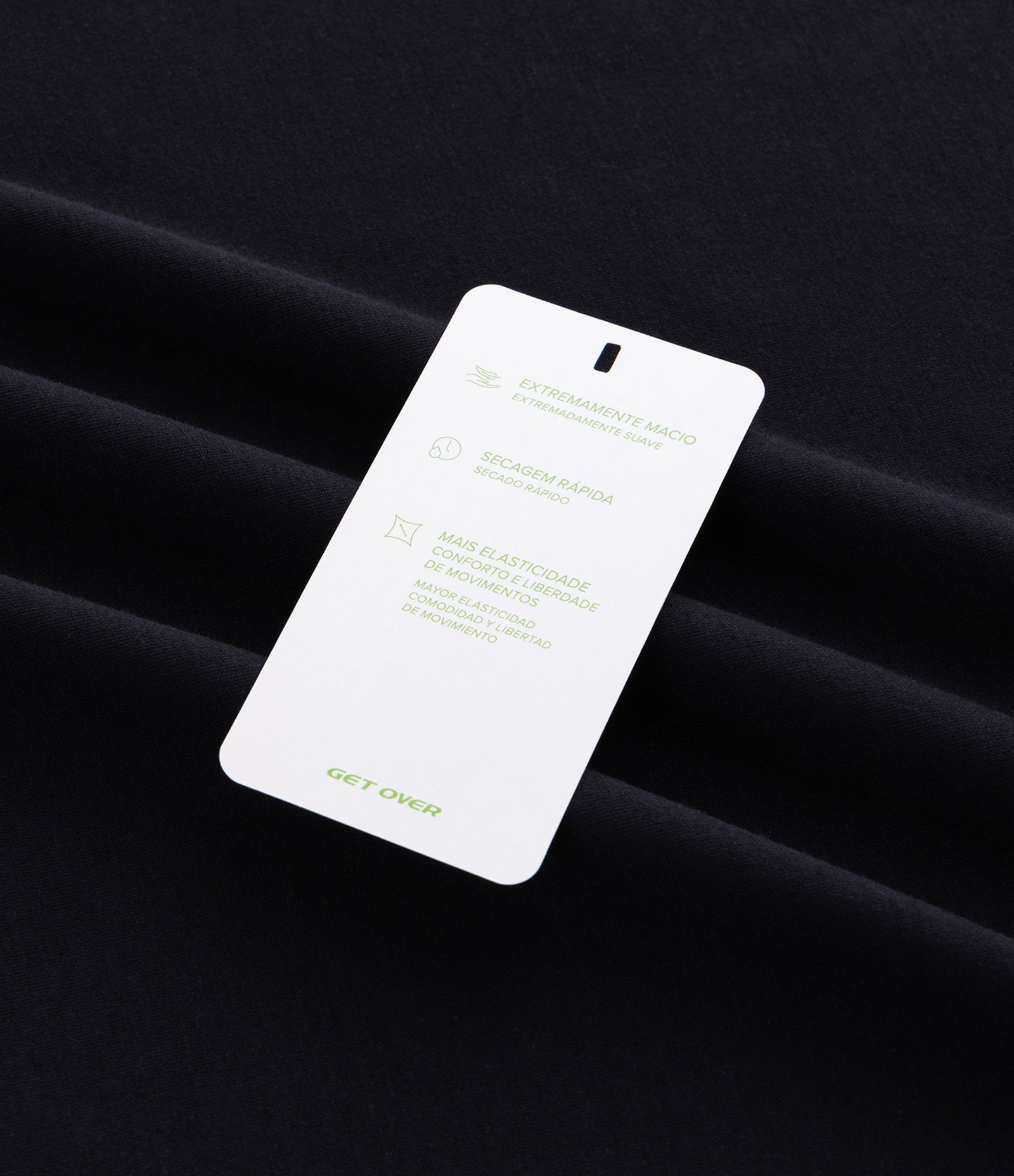 Camiseta Comfort Esportiva em Malha Tecnológica com Tecnologia Dry Preto 8