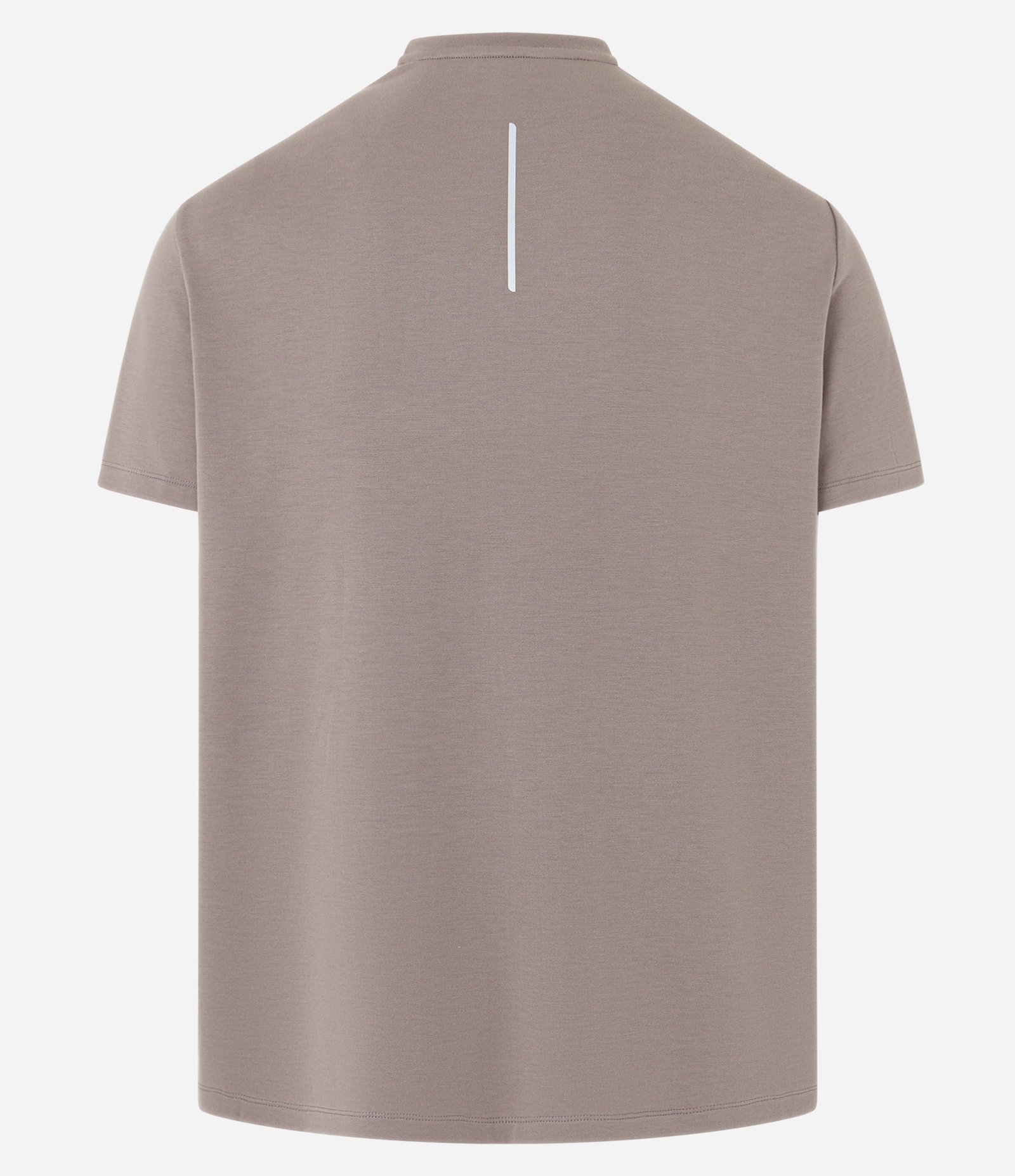 Camiseta Comfort Esportiva em Malha Tecnológica com Tecnologia Dry Marrom 8