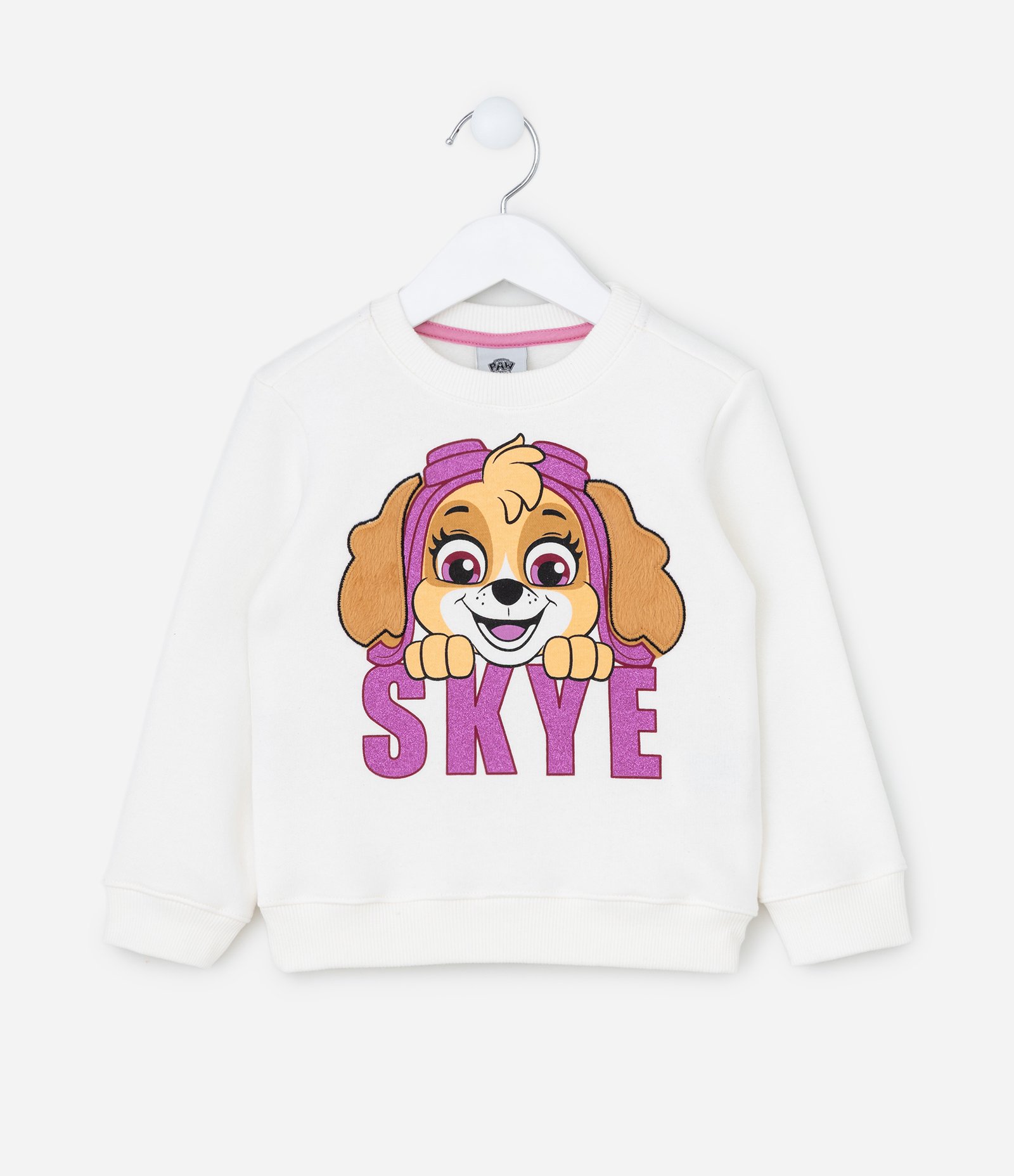 Casaco Infantil com Estampa Skye Patrulha Canina - Tam 1 a 6 Anos Branco 1