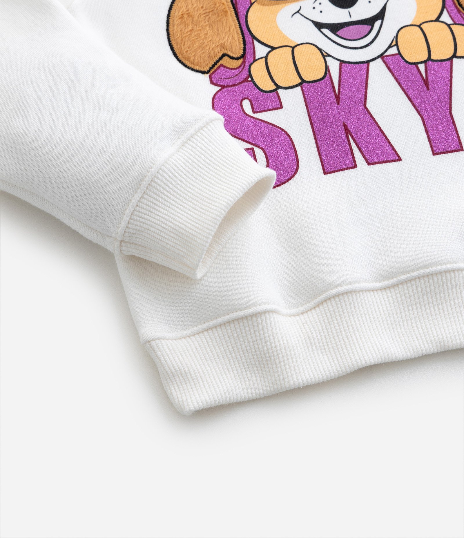 Casaco Infantil com Estampa Skye Patrulha Canina - Tam 1 a 6 Anos Branco 4