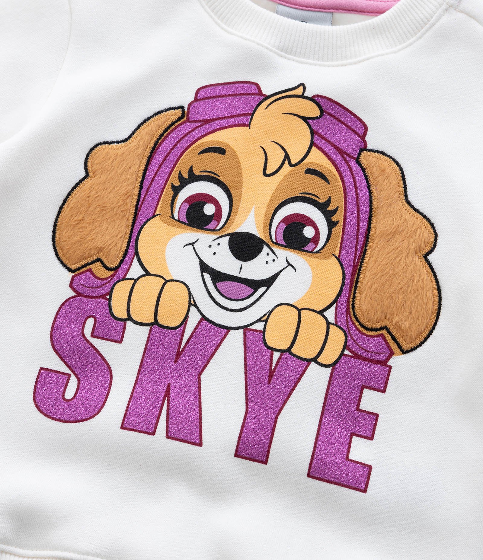 Casaco Infantil com Estampa Skye Patrulha Canina - Tam 1 a 6 Anos Branco 6