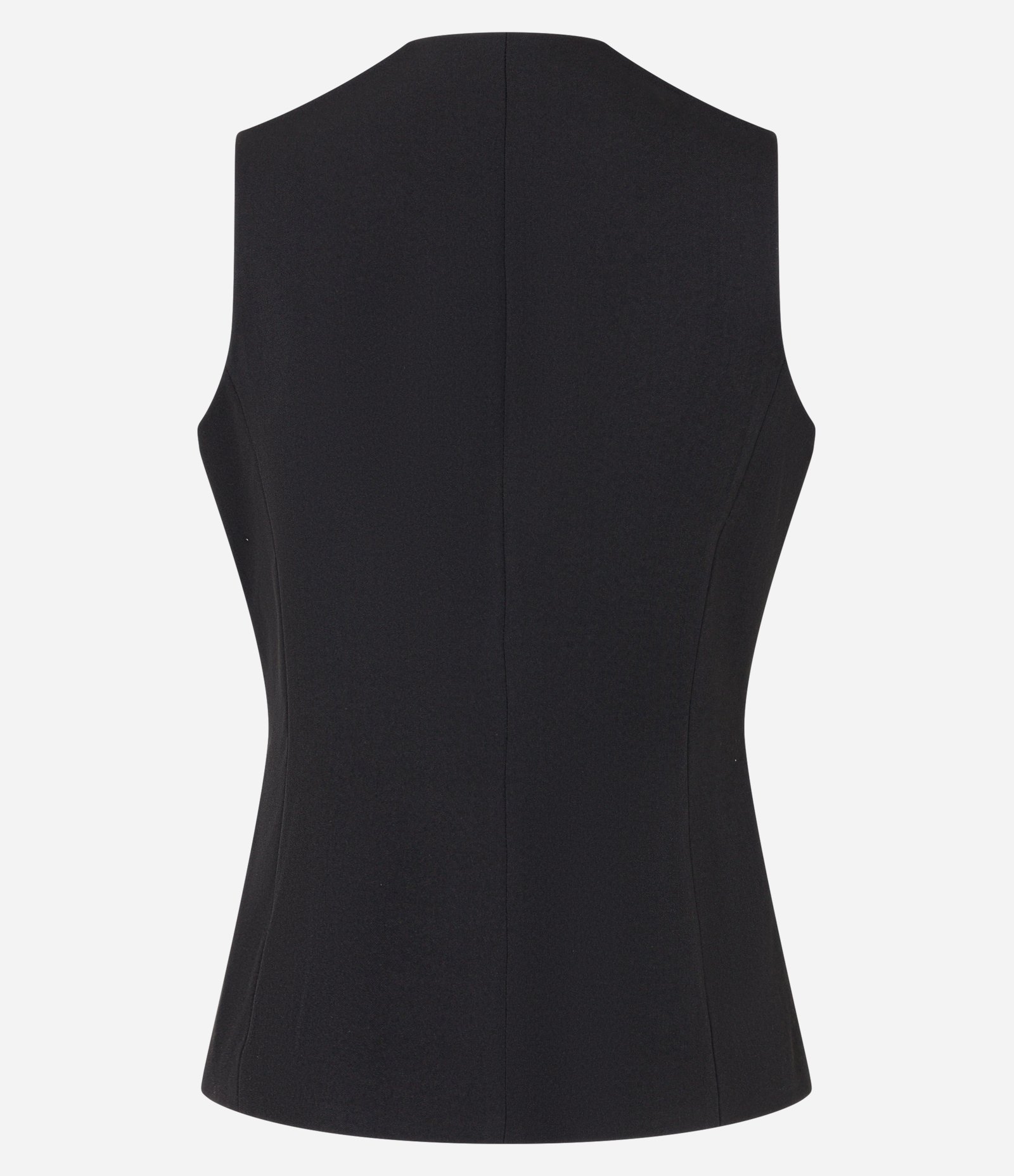 Colete Alfaiatado com Botões e Bolsos Embutidos Preto 6