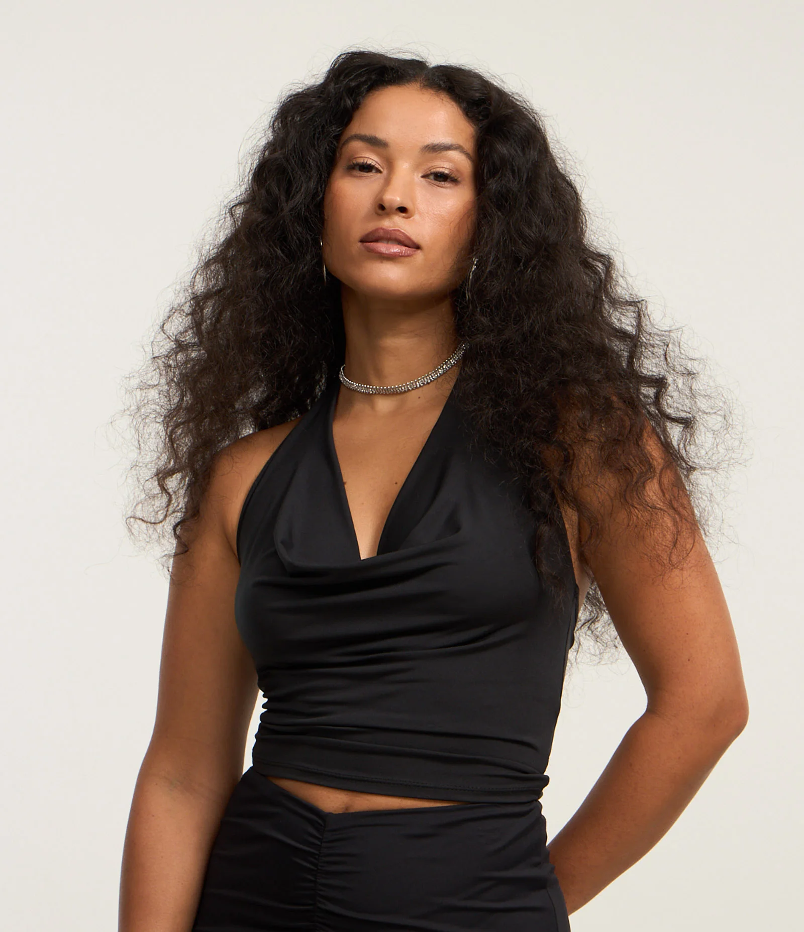 Blusa Frente única com Decote Degagê Preto 1