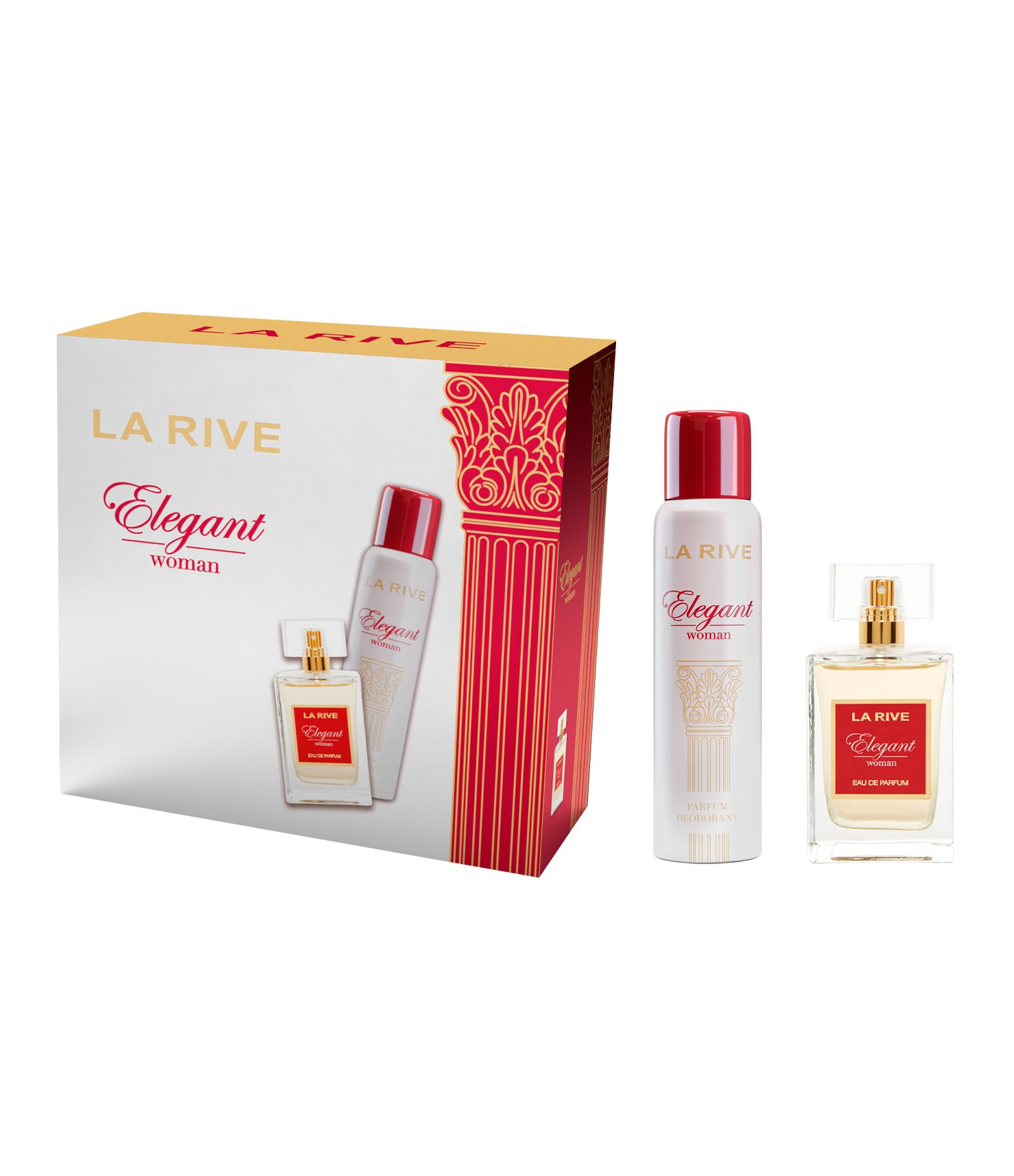 Kit La Rive Perfume Elegante Woman Eau de Parfum 100ml + Desodorante 150ml KIT 2