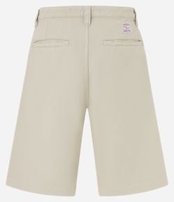 Bermuda Baggy em Sarja com Detalhe de Costura Frontal