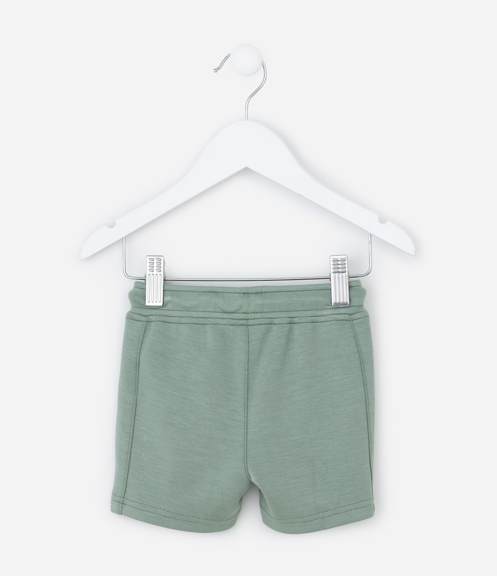 Bermuda Infantil com Bolsinhos e Amarração - Tam 0 a 18 meses Verde 2