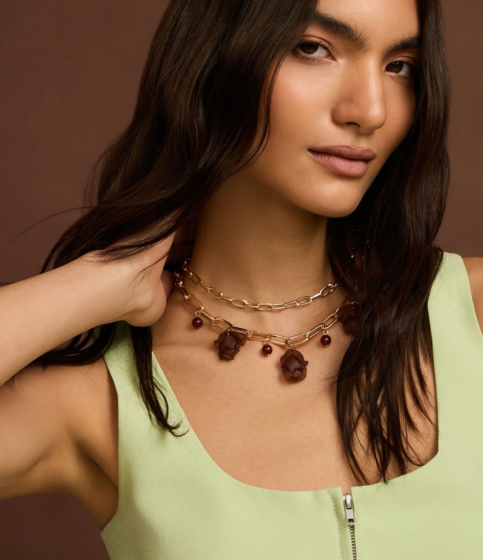 Colete Corset Alfaiatada com Decote U e Barra V Verde Claro 2