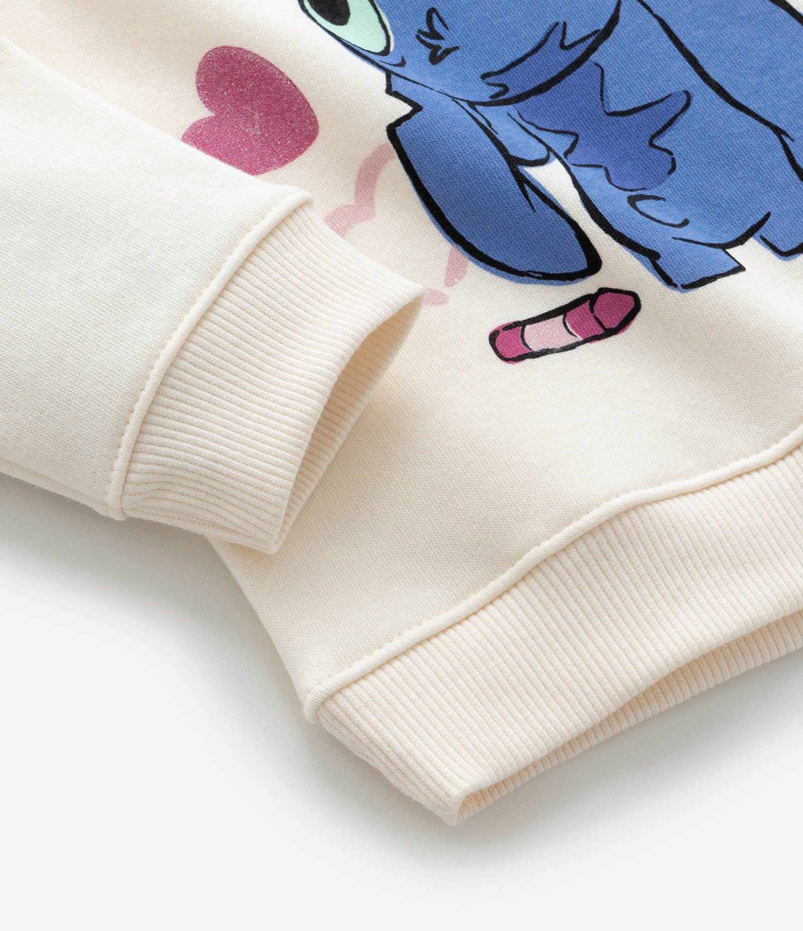 Conjunto Infantil com Estampa do Stitch - Tam 1 a 6 Anos Off White/Azul 11