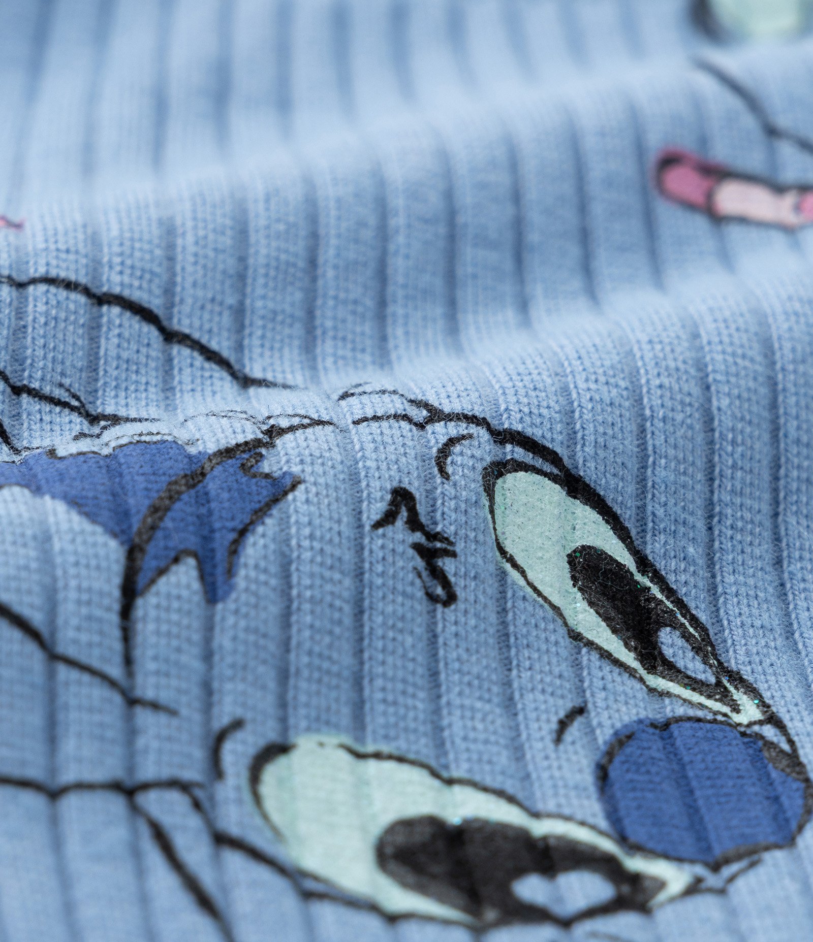 Conjunto Infantil com Estampa do Stitch - Tam 1 a 6 Anos Off White/Azul 4