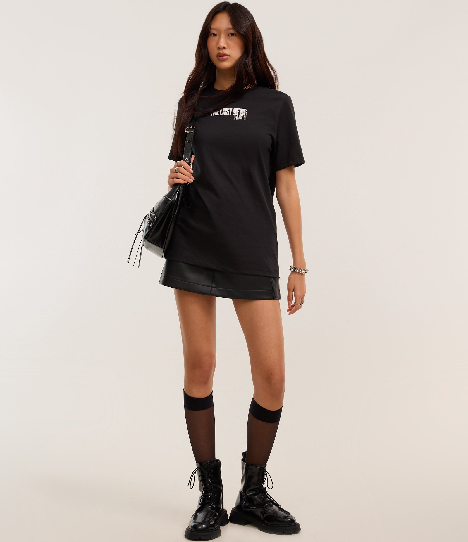 Camiseta em Algodão Estampa Ellie The Last Of Us Preto 2