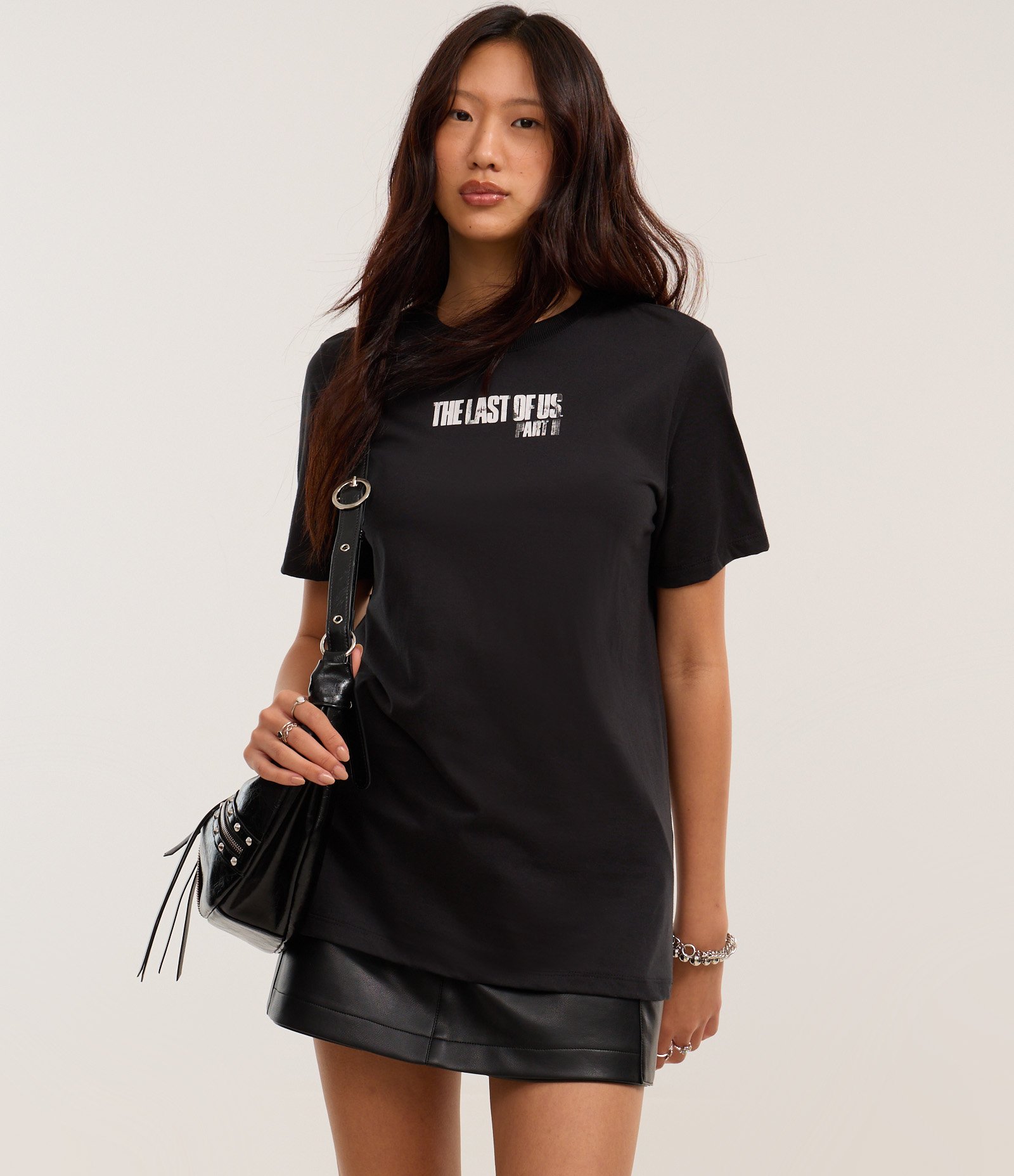 Camiseta em Algodão Estampa Ellie The Last Of Us Preto 3