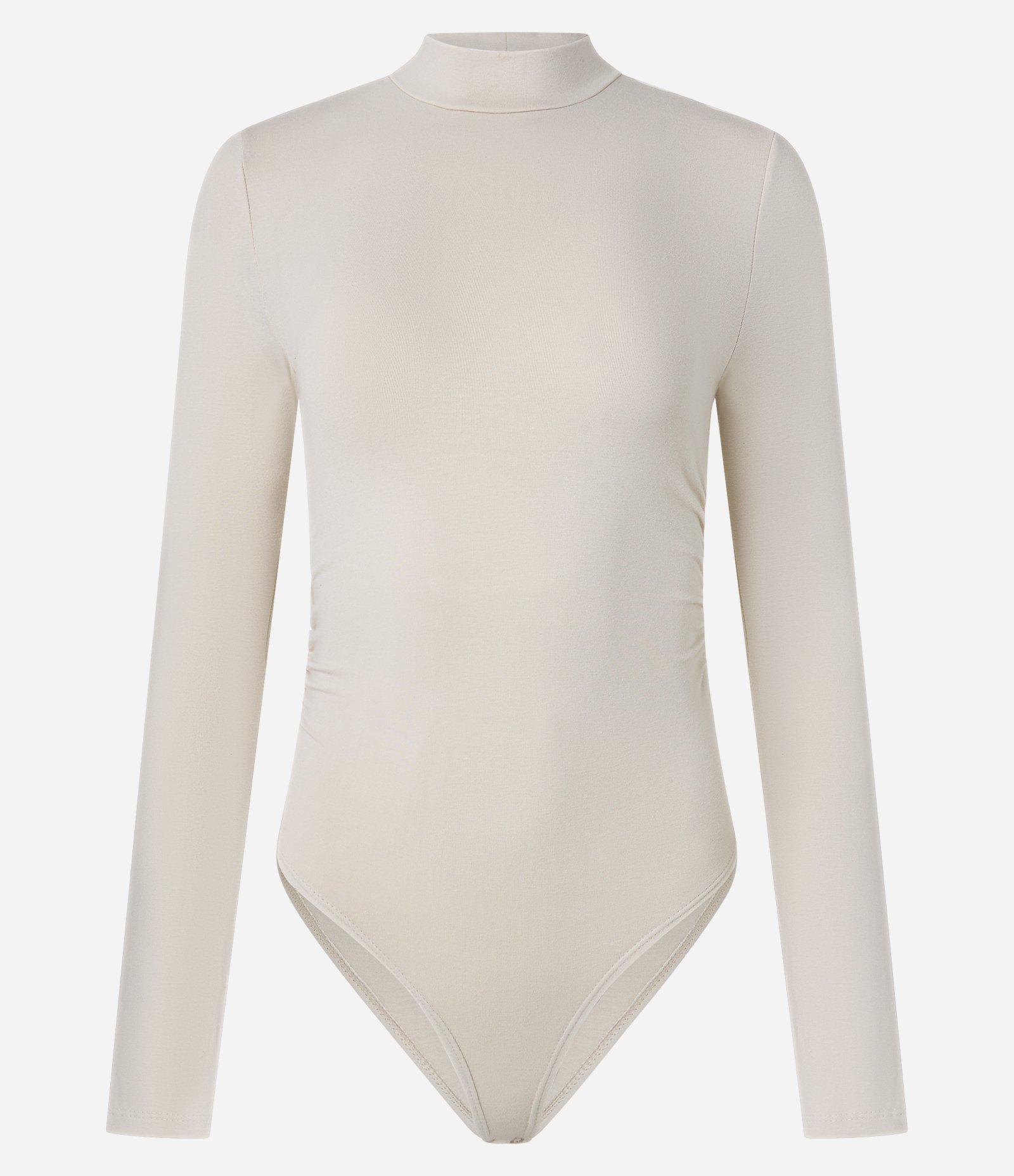Body em Algodão com Golinha Alta e Manga Longa Off White 4