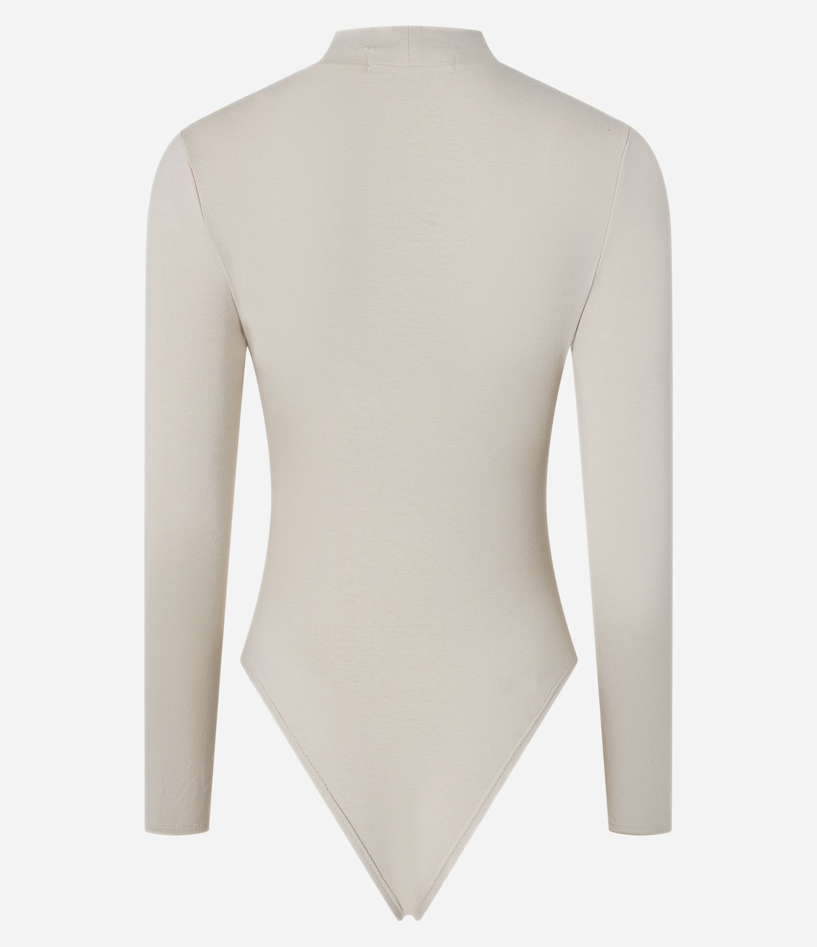 Body em Algodão com Golinha Alta e Manga Longa Off White 5