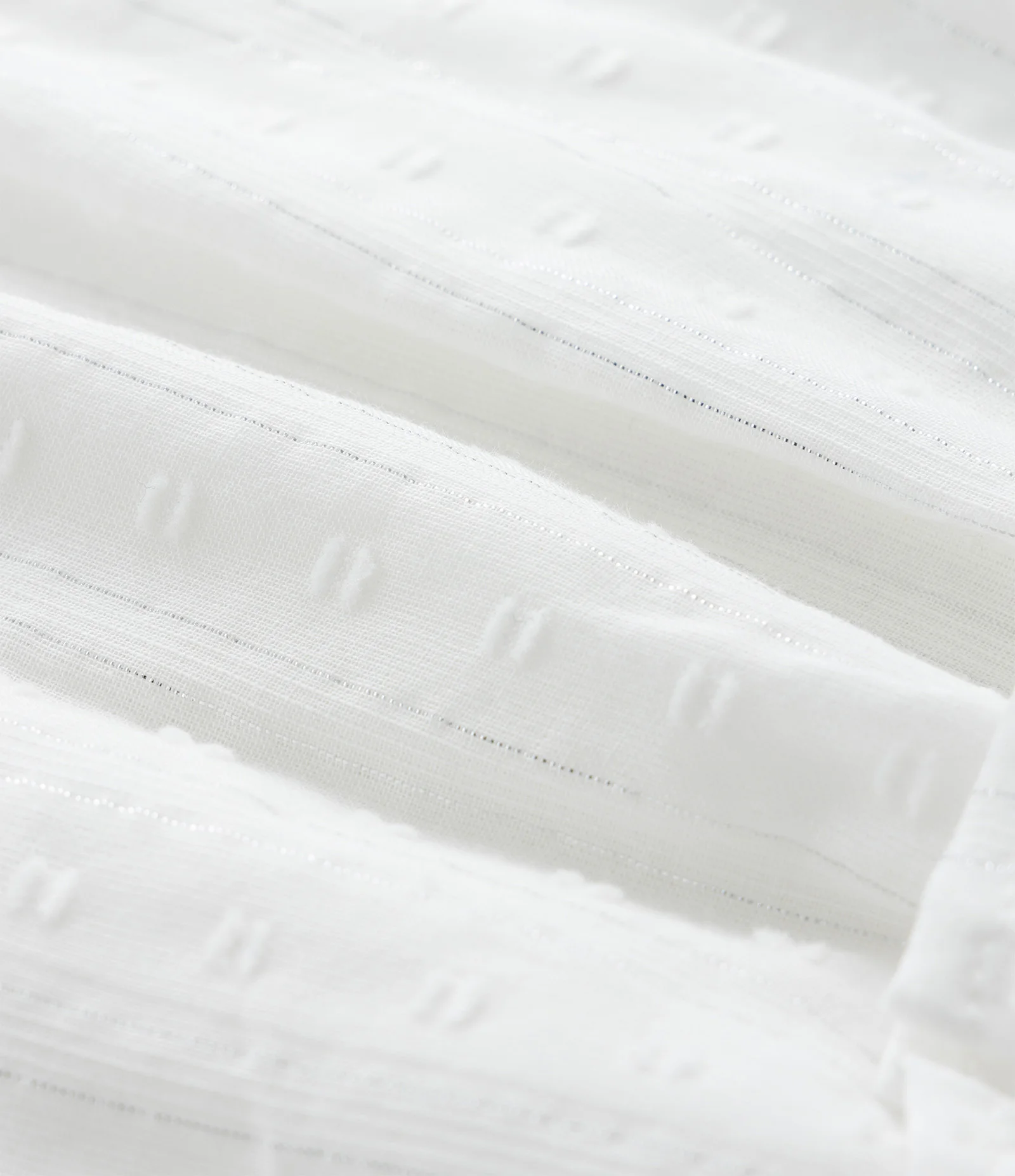 Blusa Infantil em Tricoline Texturizado com Babado - Tam 1 a 6 Anos Branco 3