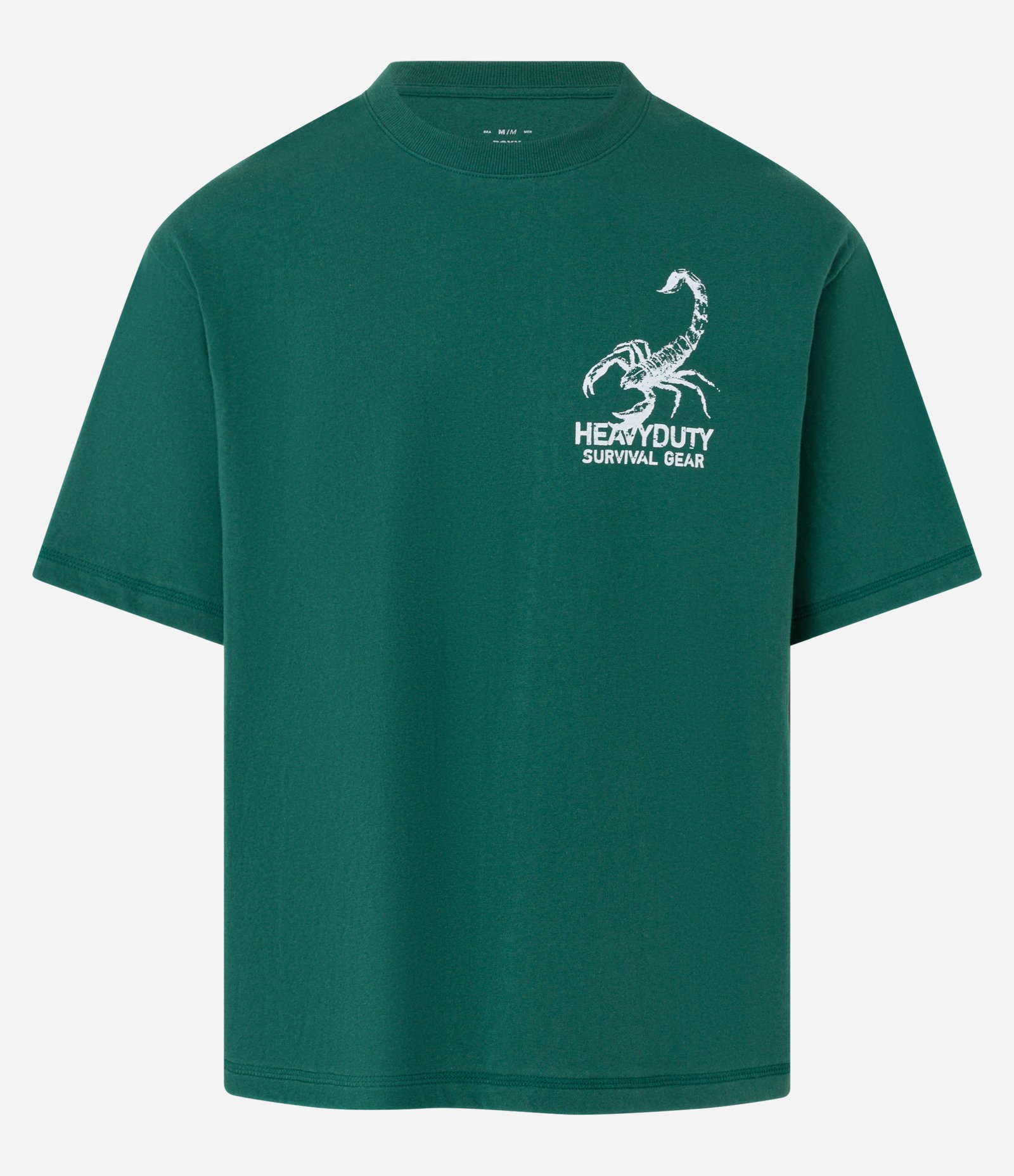 Camiseta Boxy em Algodão com estampa Lettering e Escorpiões Verde 6