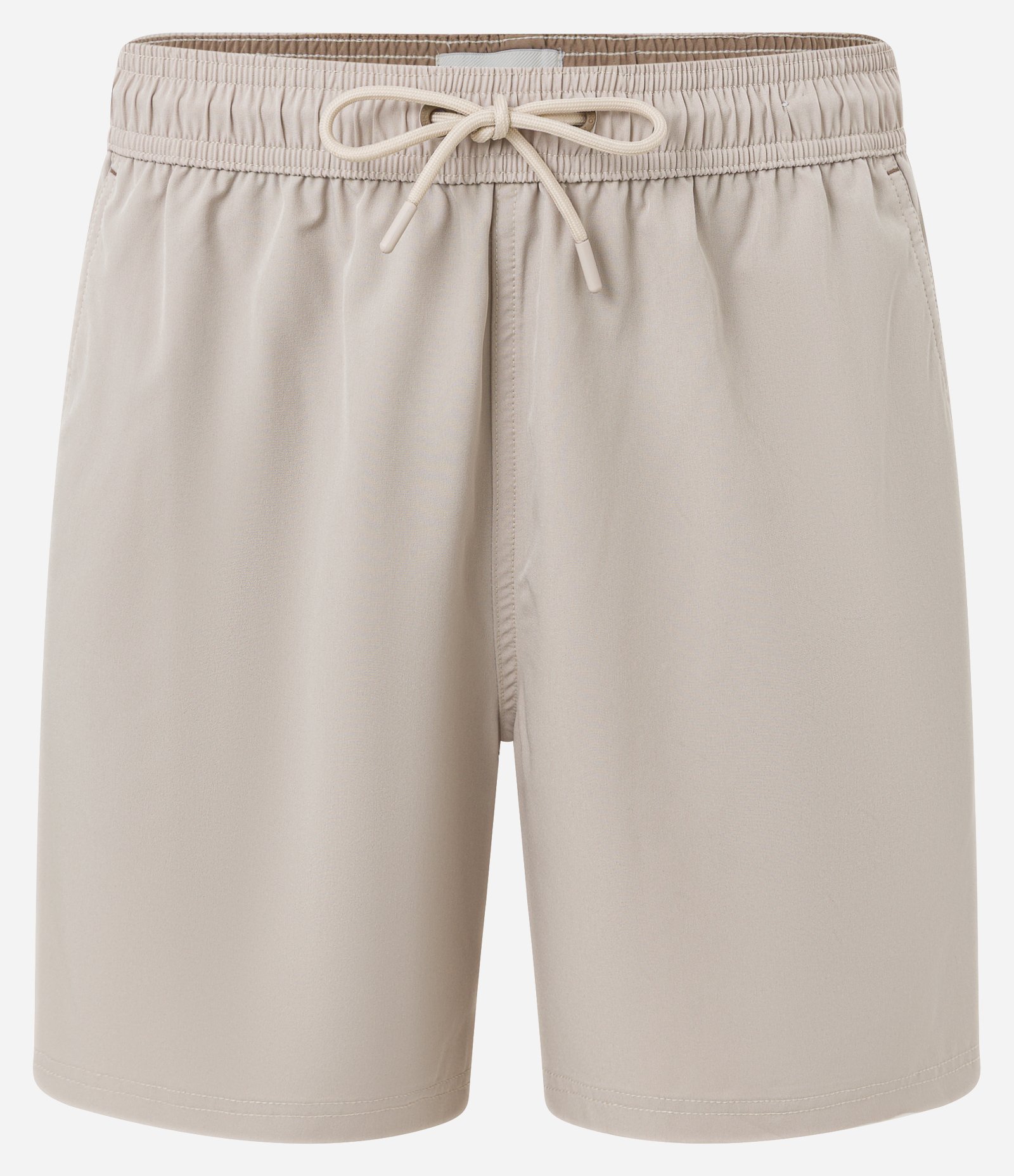 Bermuda Básica Lisa em Microfibra com Bolsos Bege 1