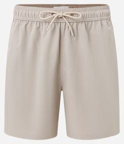 Bermuda Básica Lisa em Microfibra com Bolsos