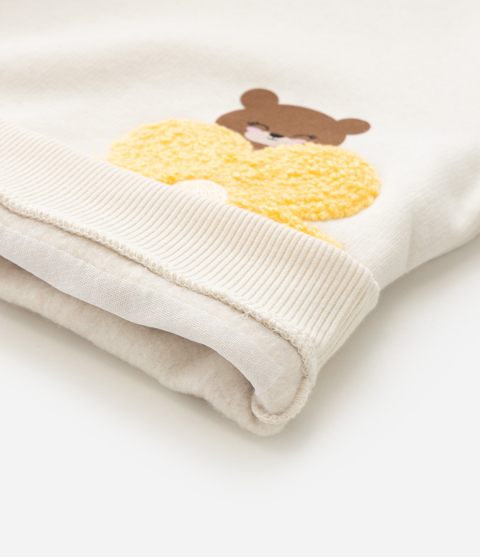 Conjunto Infantil com Bordado Urso e Flor - Tam 1 a 6  Anos Marrom/Bege 7