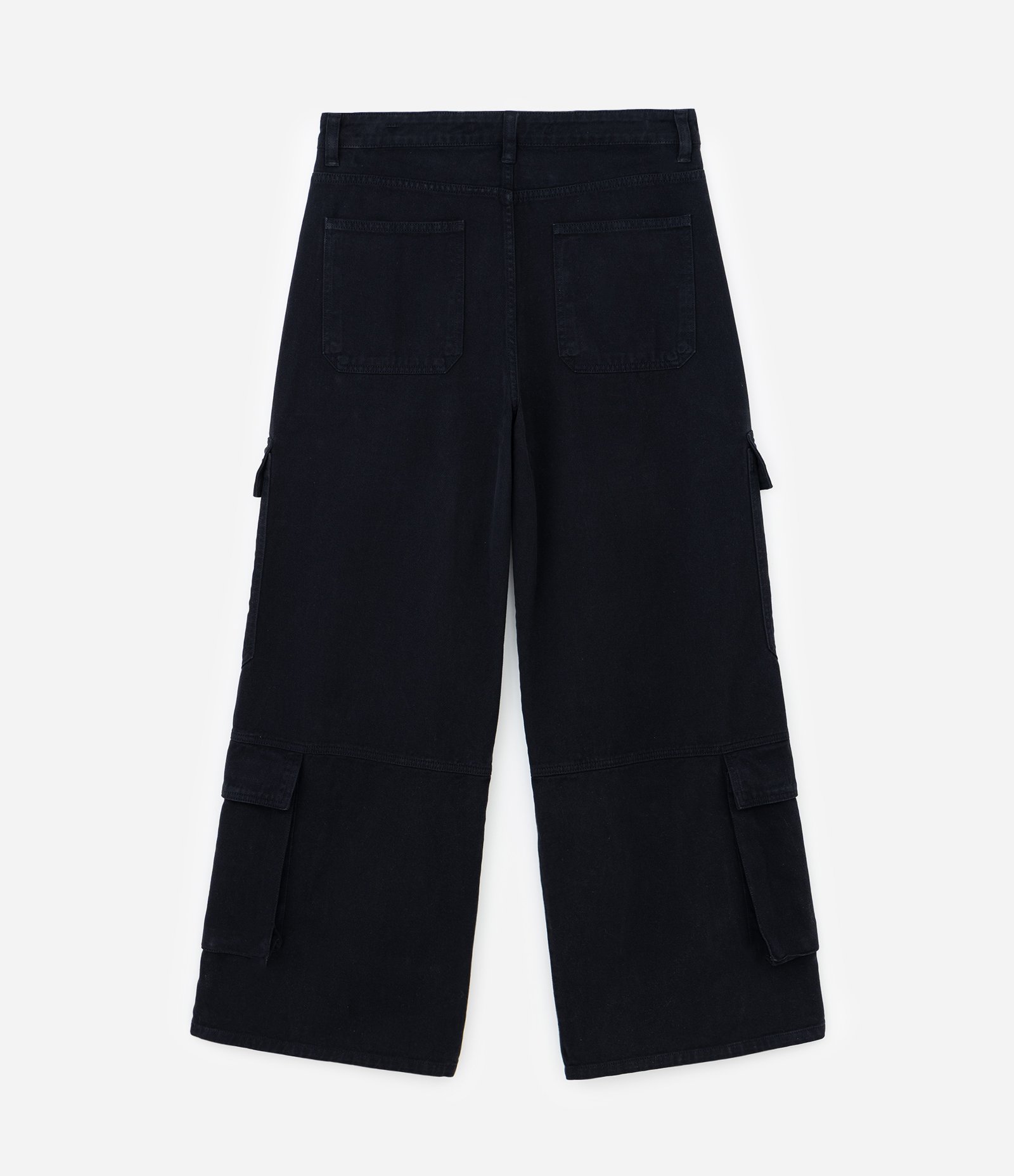 Calça Mega Baggy em Sarja com Bolso Cargo 7