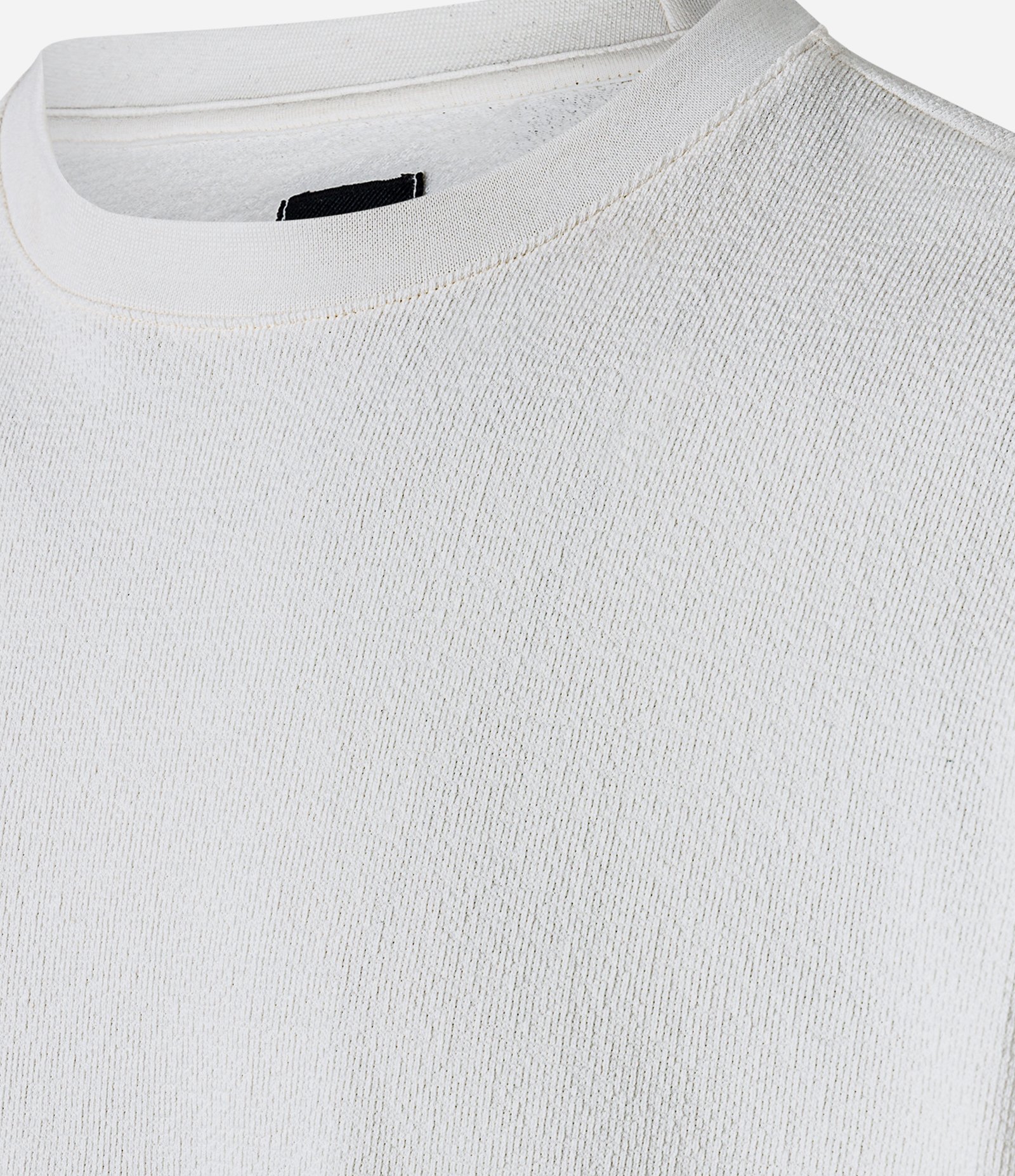 Camiseta Boxy em Algodão Texturizada Branco 10