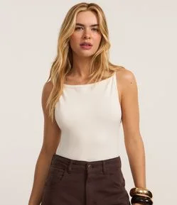 Body em Poliamida Seamless com Alças Finas