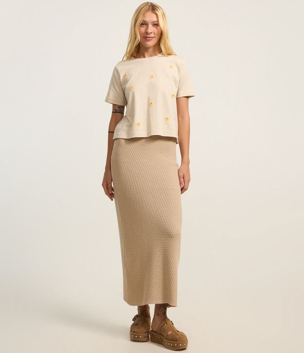 Blusa Baby Look em Algodão com Florzinhas | Shopping | LATAM Pass