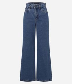 Calça Flare em Jeans com Cintura Alta