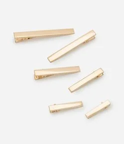 Kit 06 Presilhas de Cabelo em Metal