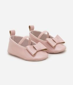 Sapatilha Infantil em Verniz com Lacinho - Tam 15 a 19