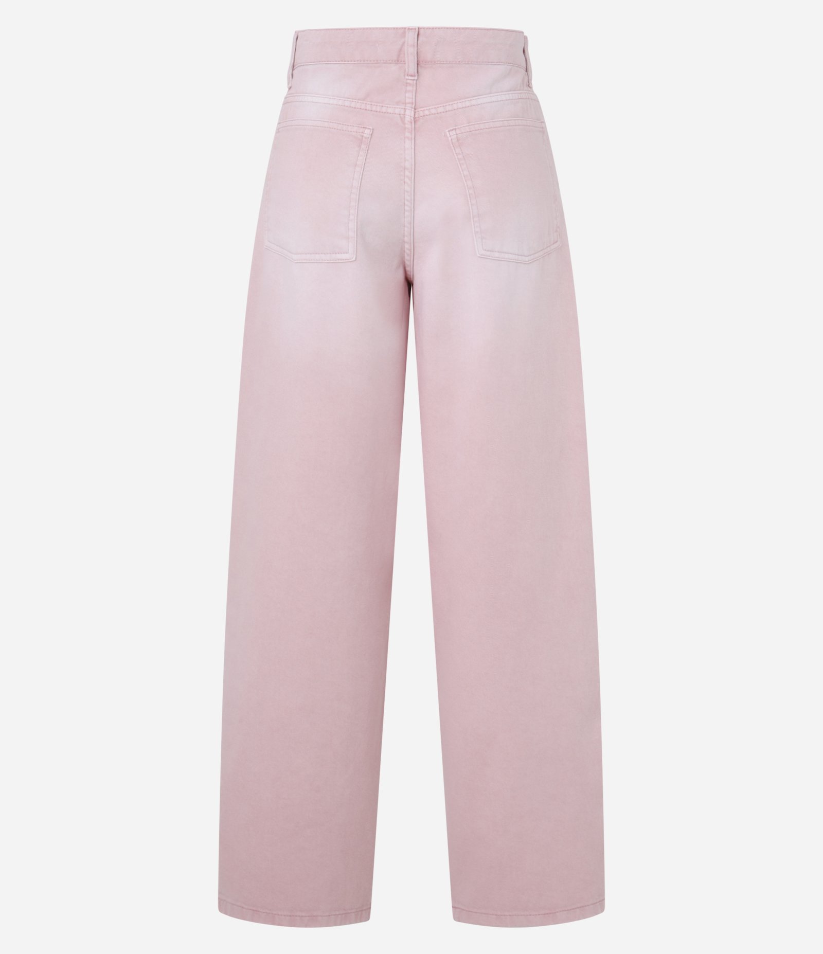 Calça Slouchy em Jeans com Cintura Alta e Tingimento Cationizado Rosa 7