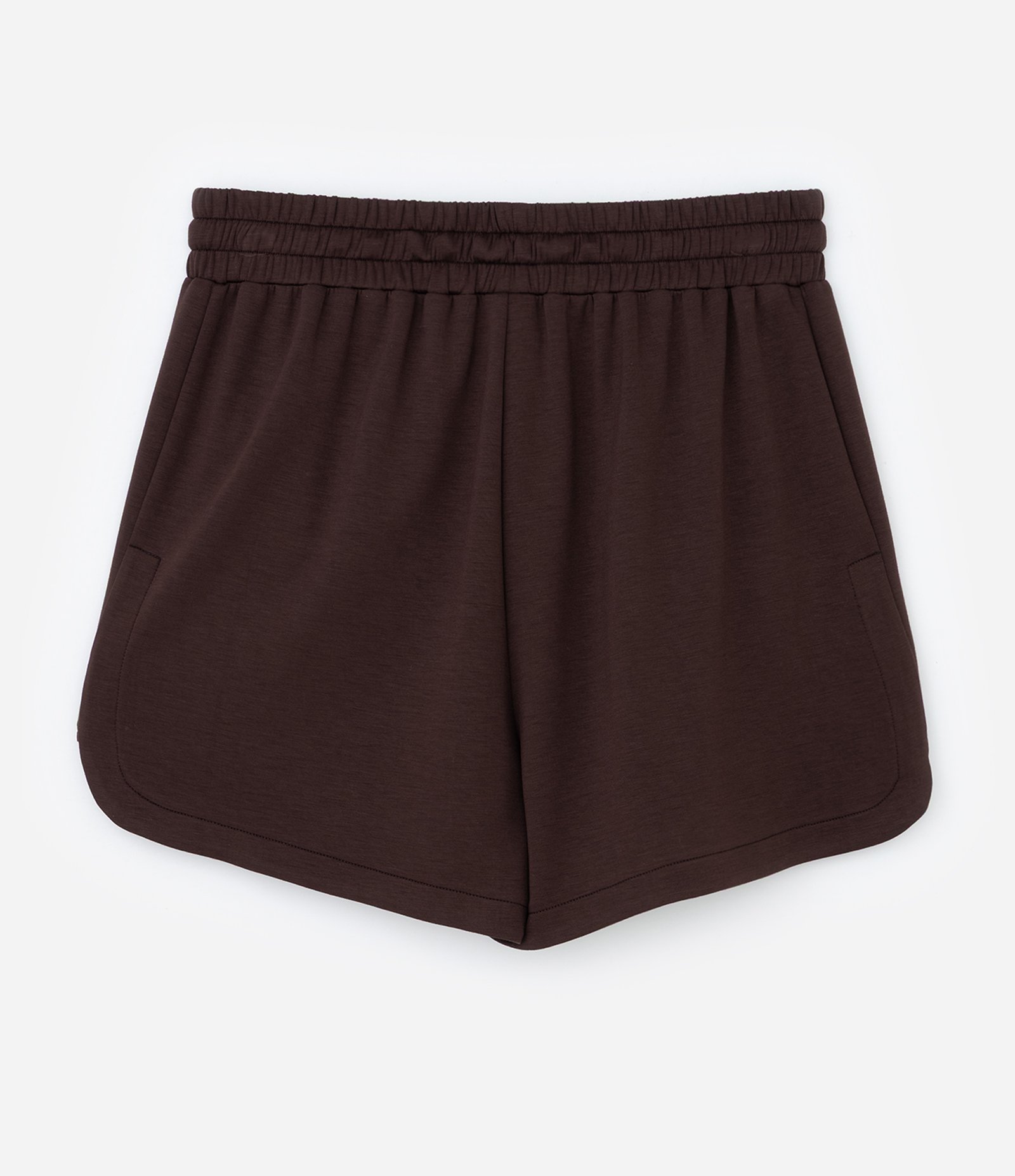 Bermuda Runner em Viscose com Bolsos Marrom 6