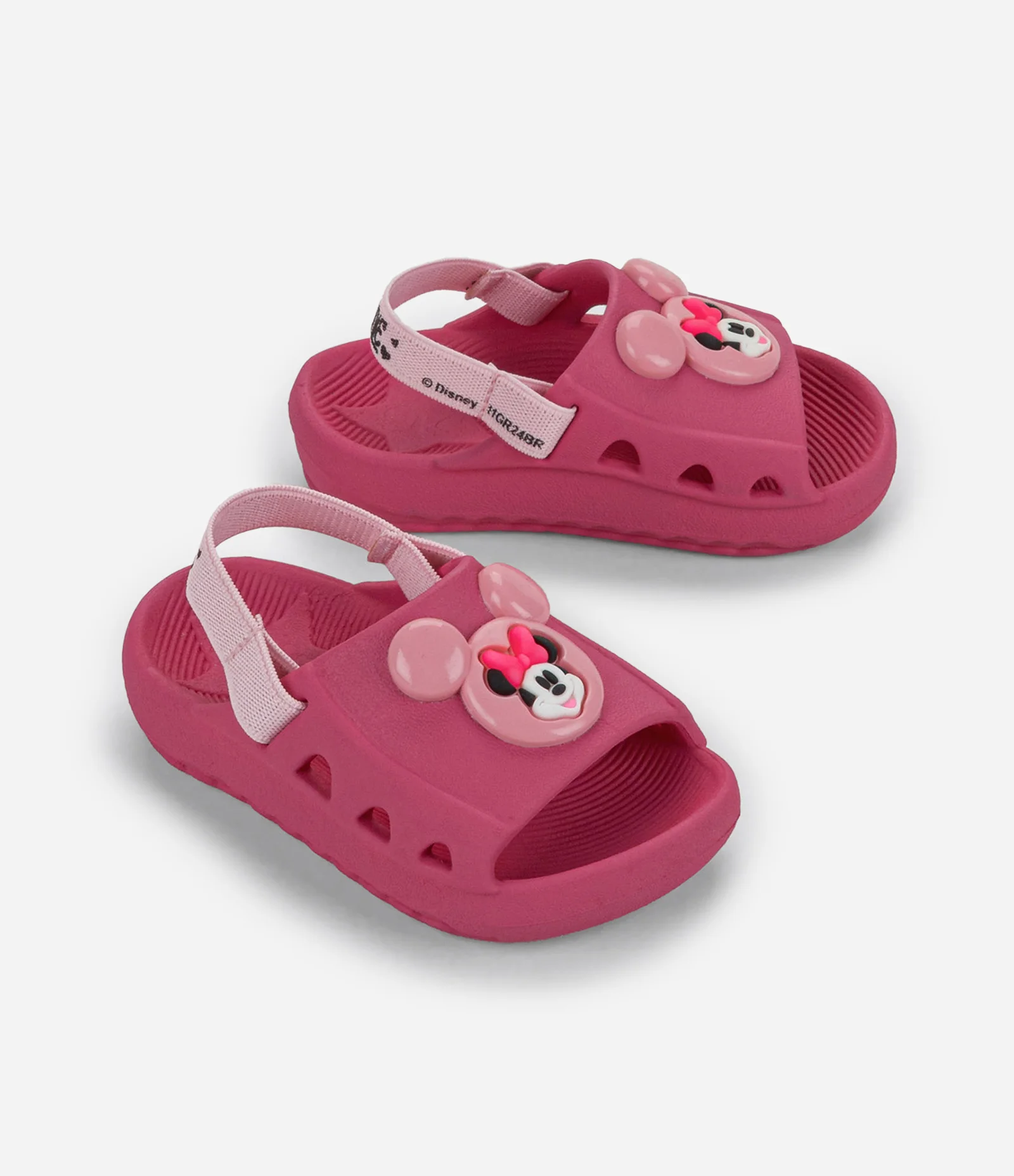 Chinelo Infantil com Patch Minnie - Tam 19 ao 25 Rosa 1