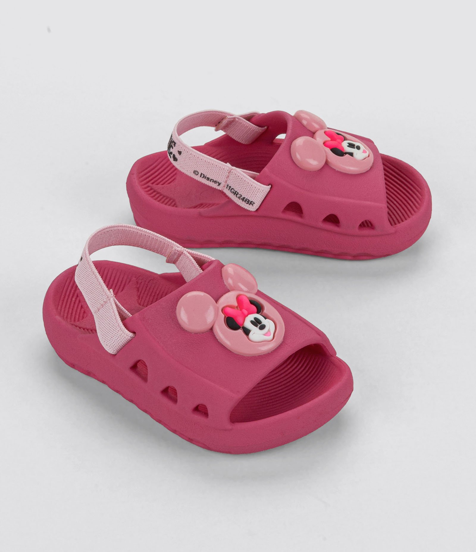 Chinelo Infantil com Patch Minnie - Tam 19 ao 25 Rosa 1